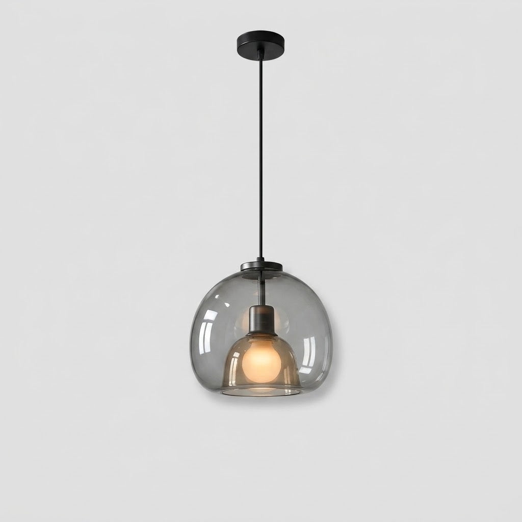 Røgglas Pendellampe - Mundblæst Glasdesign - - Home Decor - {{ product_tags }