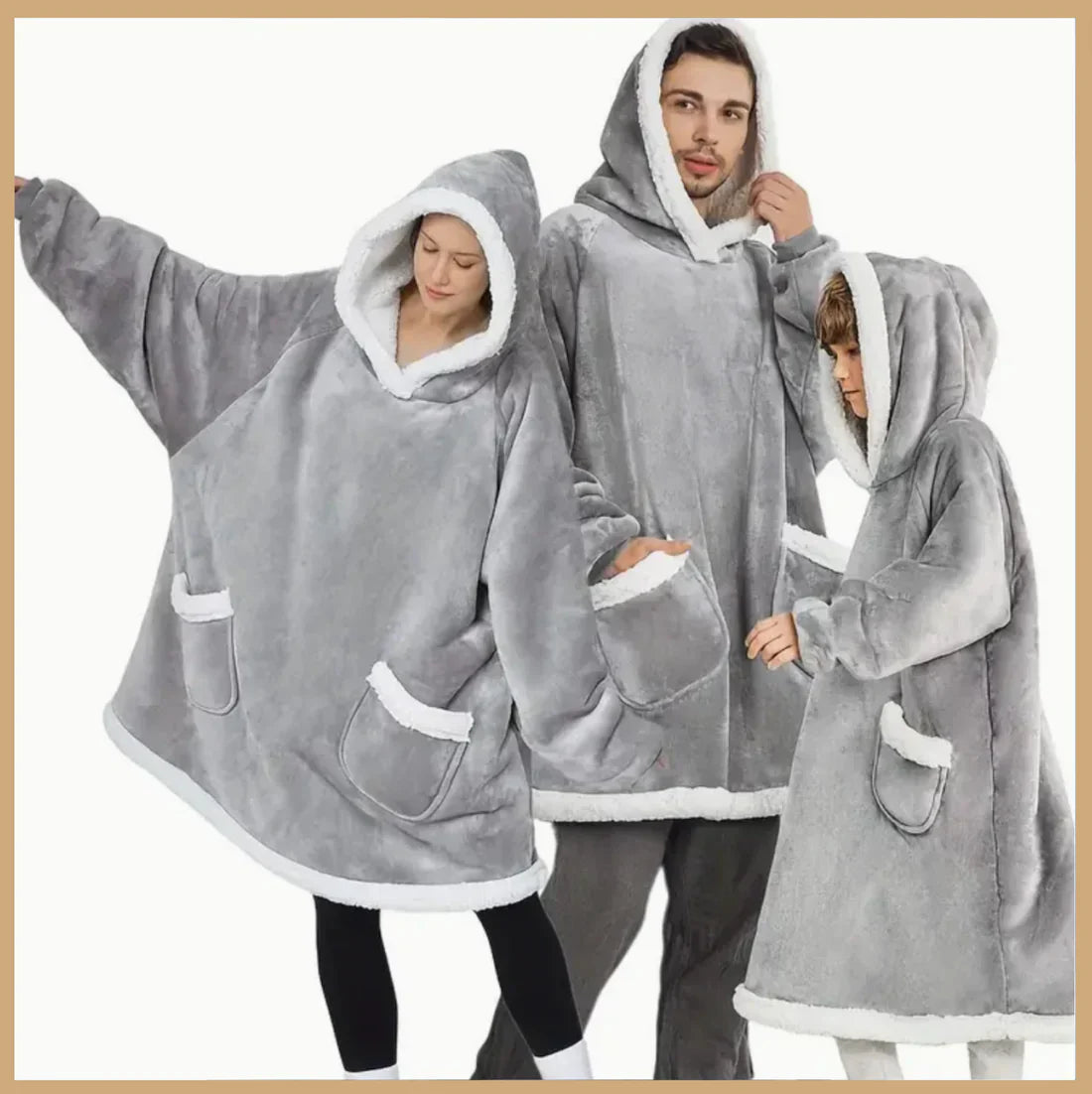 SNUGGY™ | Behagelig & Varme - Grå Énstørrelse passer alle - SNUGGY™ | Behagelig & Varme - €25 - {{ product_tags }