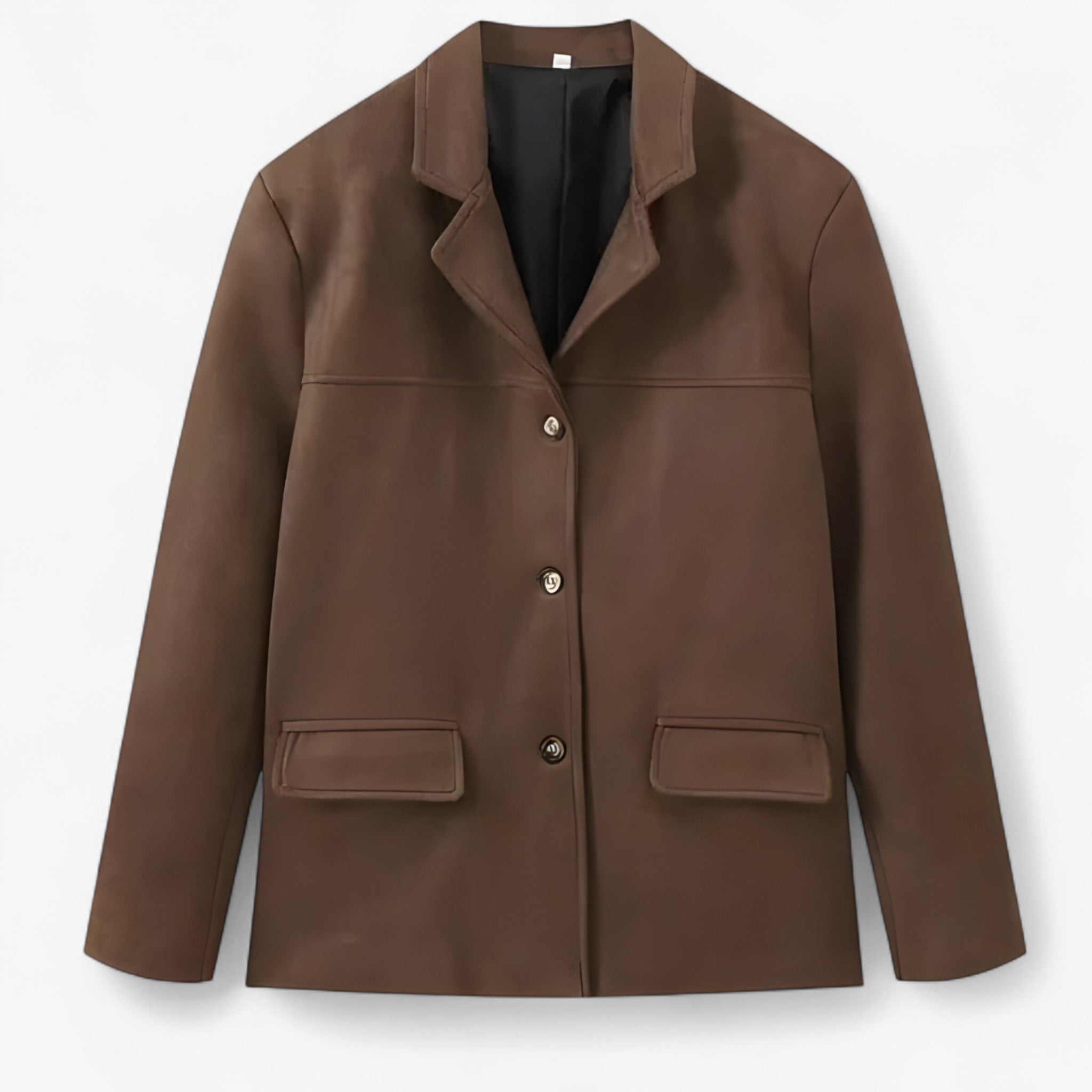 Margot | Minimalistisk jakke med raffineret snit - Mørkebrun - women's fashion - {{ product_tags }