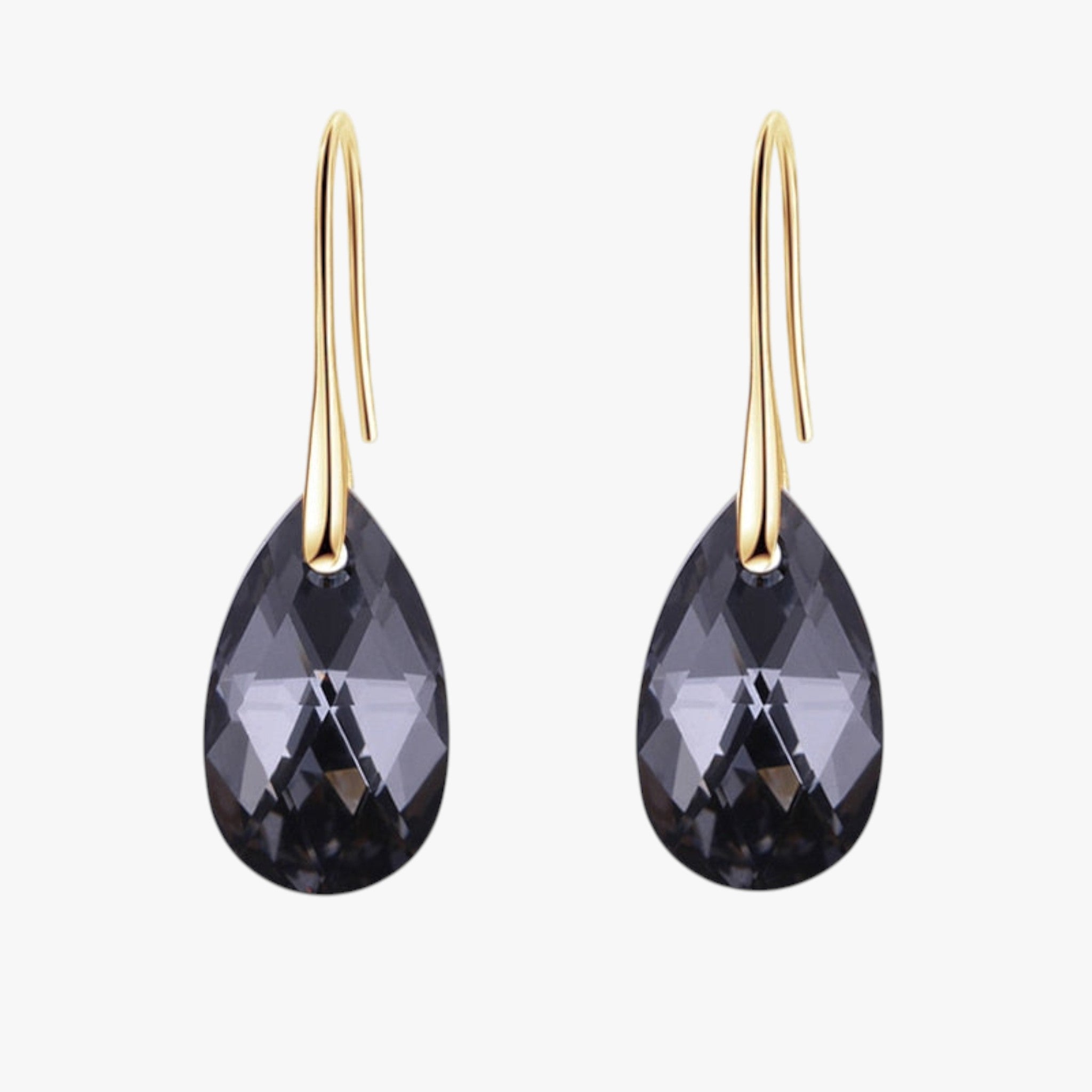 Sølv Dråbeøreringe med Blå Krystal - Kristal SINI Goud - Øreringe med dråbeform - {{ product_tags }