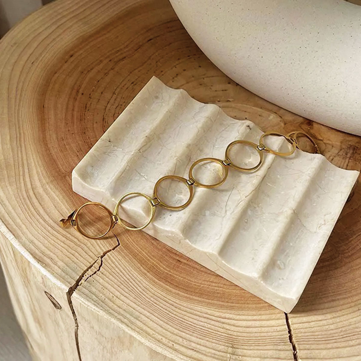 Gerillt stenbrik | Elegant naturstensdesign til indretning - Beige - house & garden - {{ product_tags }