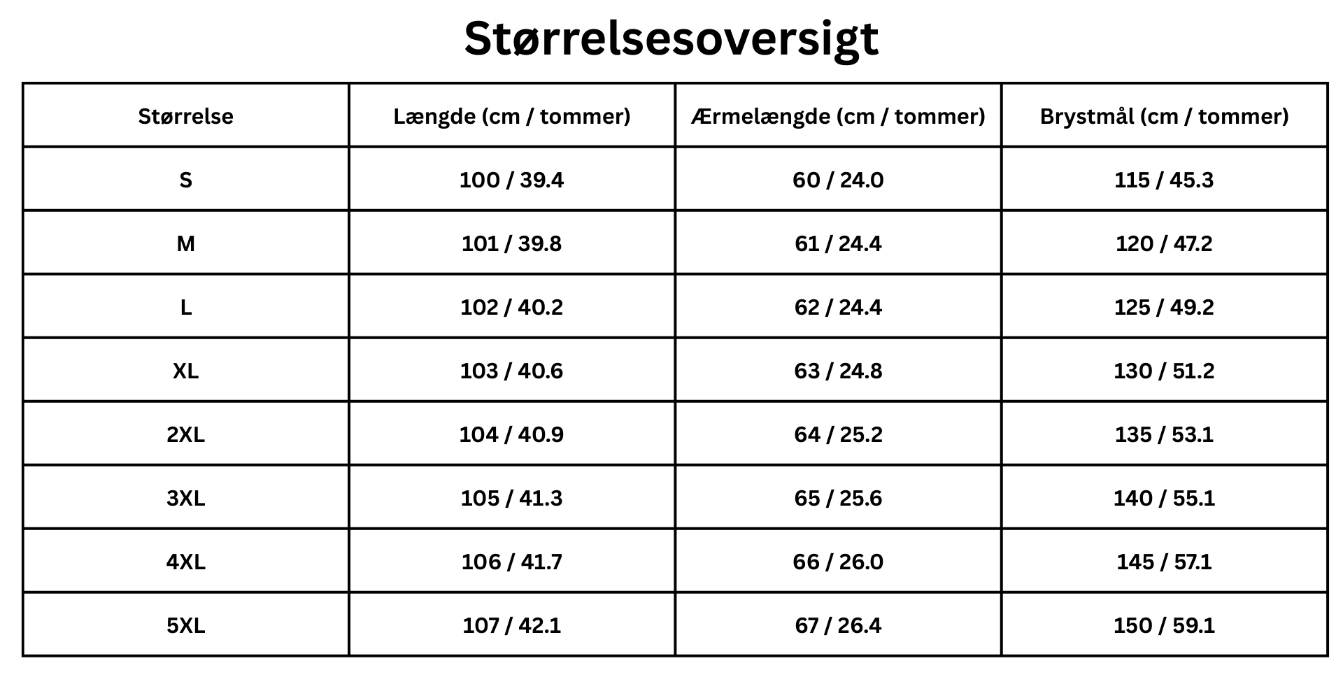 Size Guide