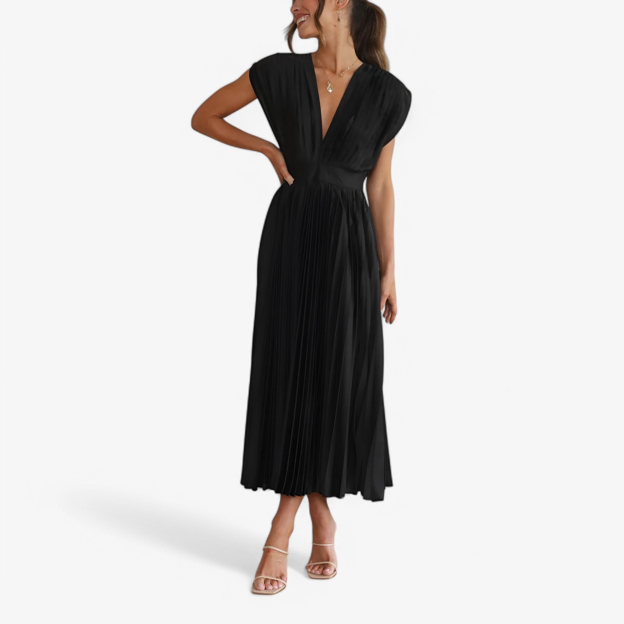 Ava | Maxi plisserede kjole - Elegant og komfortabel - - women's fashion - {{ product_tags }