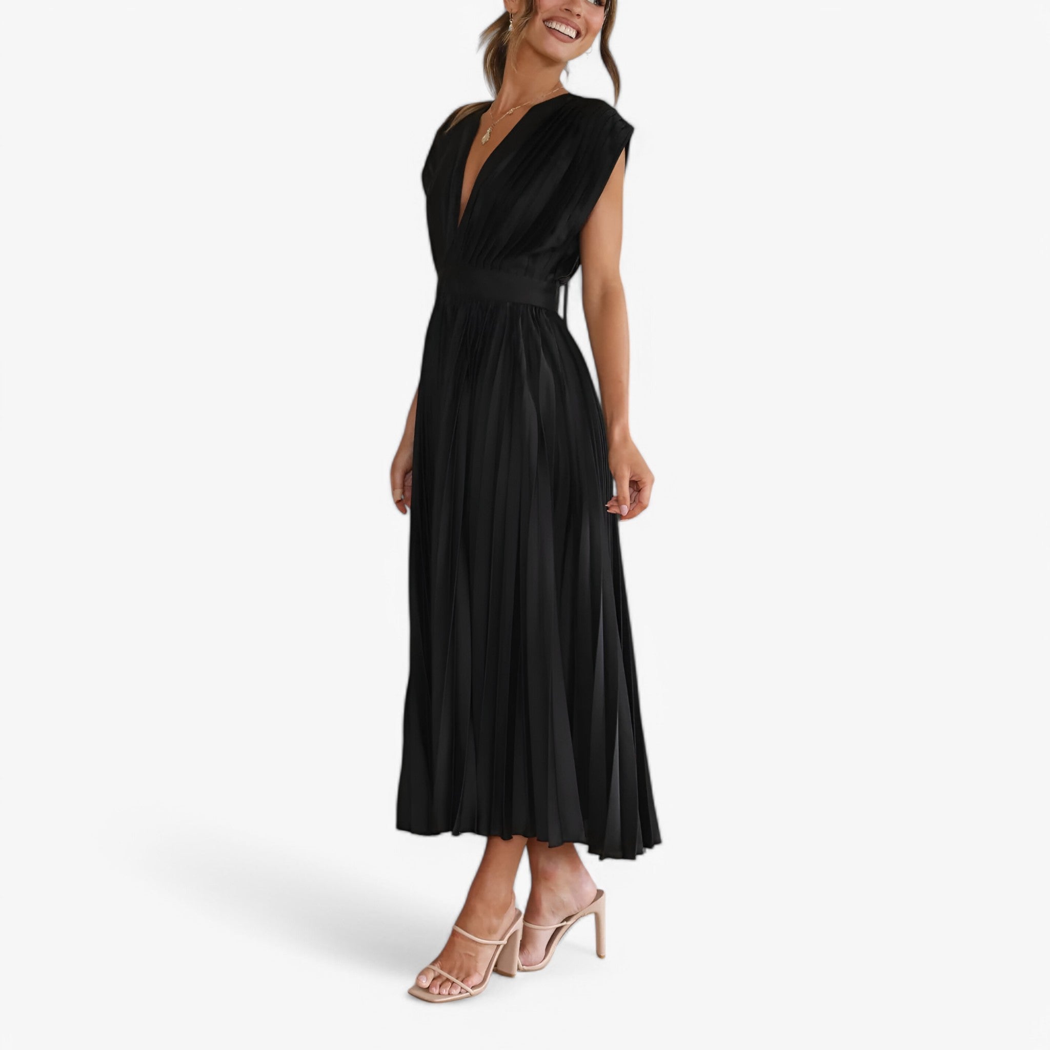 Ava | Maxi plisserede kjole - Elegant og komfortabel - - women's fashion - {{ product_tags }