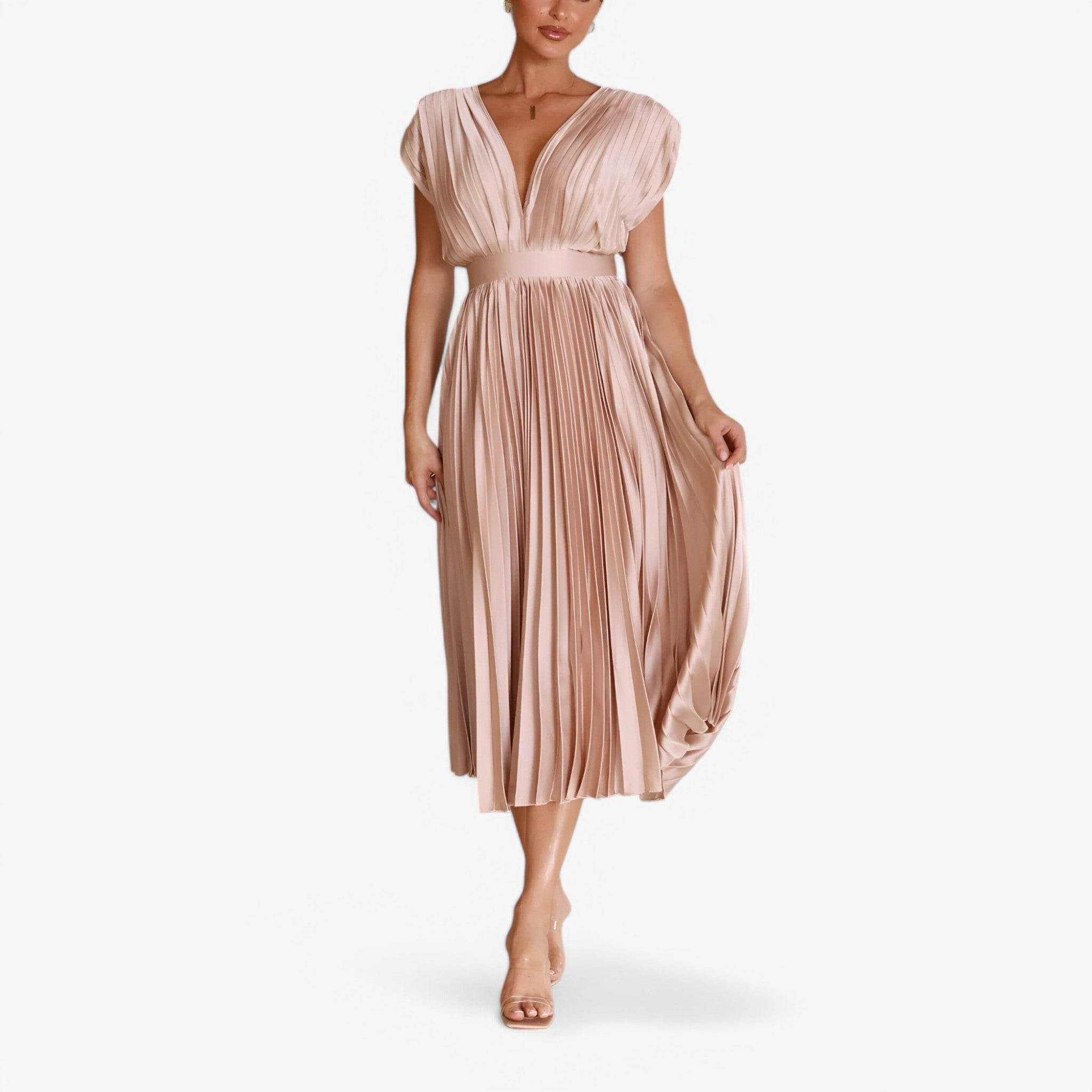 Ava | Maxi plisserede kjole - Elegant og komfortabel - - women's fashion - {{ product_tags }