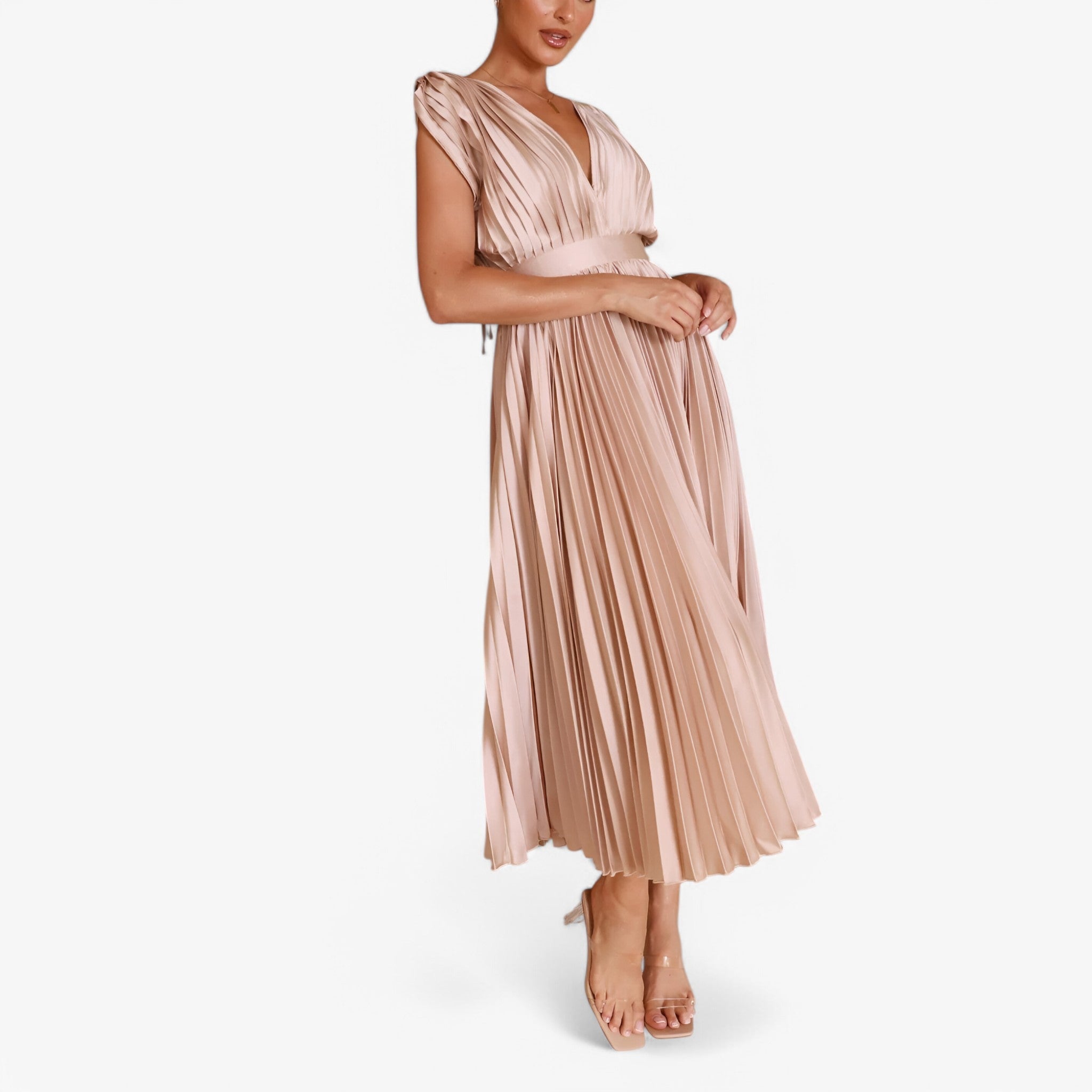 Ava | Maxi plisserede kjole - Elegant og komfortabel - - women's fashion - {{ product_tags }