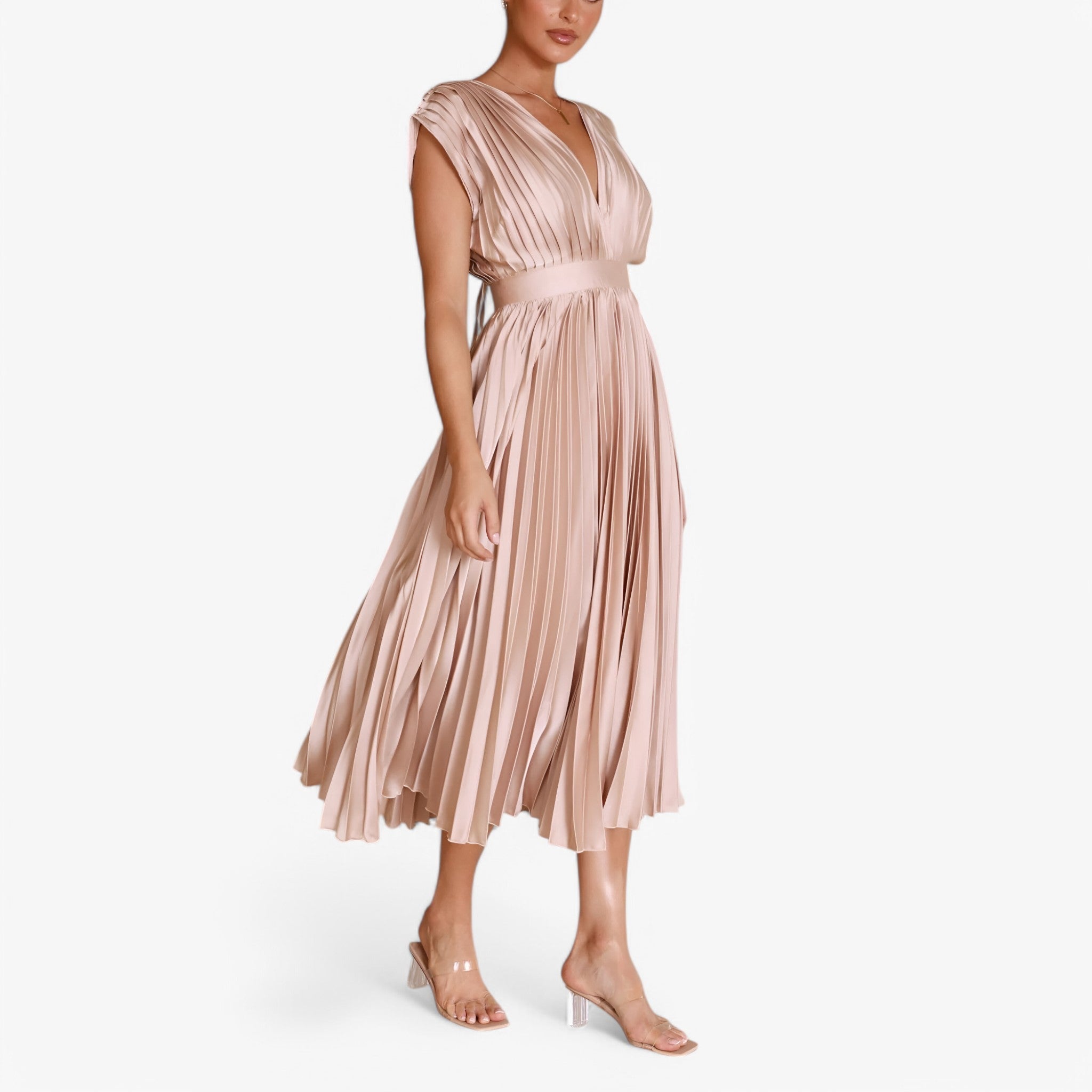 Ava | Maxi plisserede kjole - Elegant og komfortabel - - women's fashion - {{ product_tags }