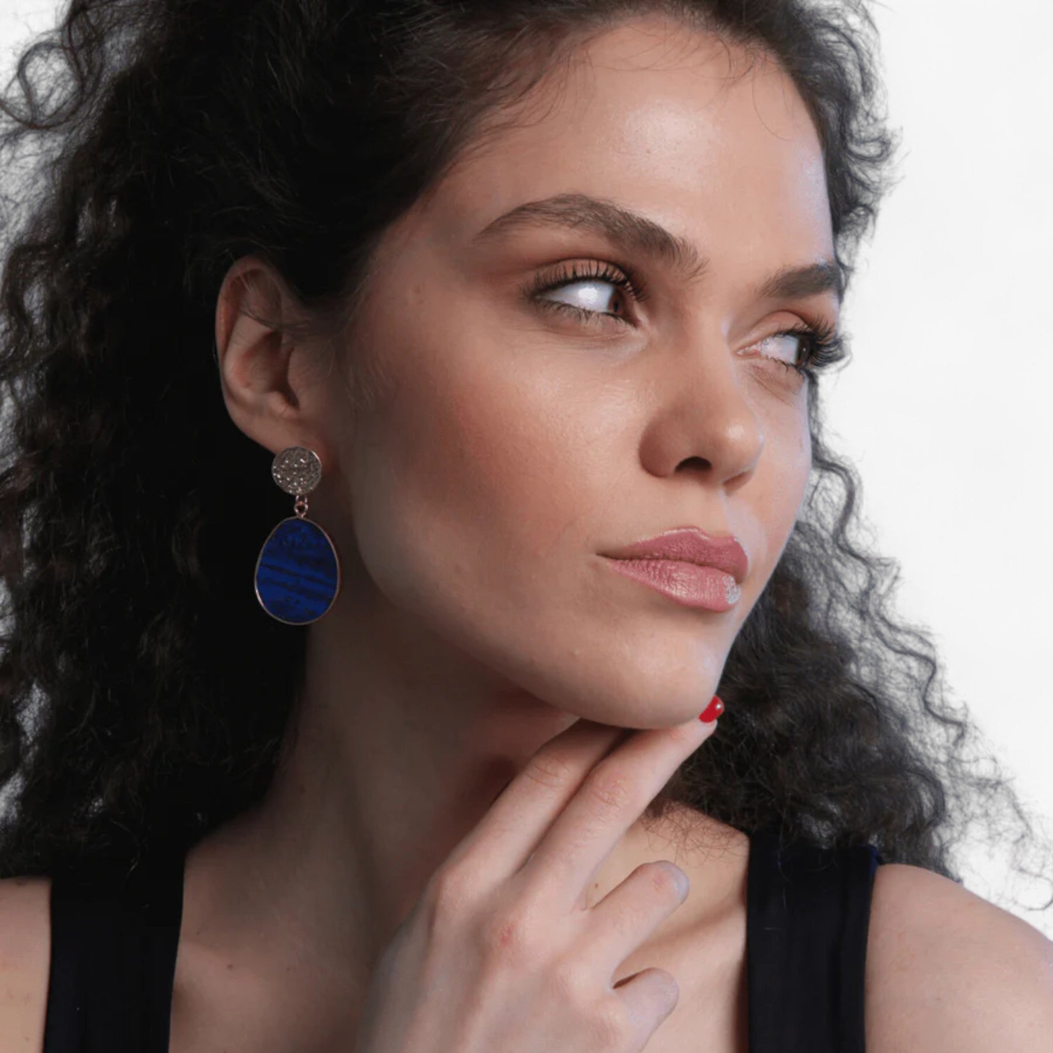 Beskyttende Øreringe i Lapislazuli HealWithin - - other - {{ product_tags }