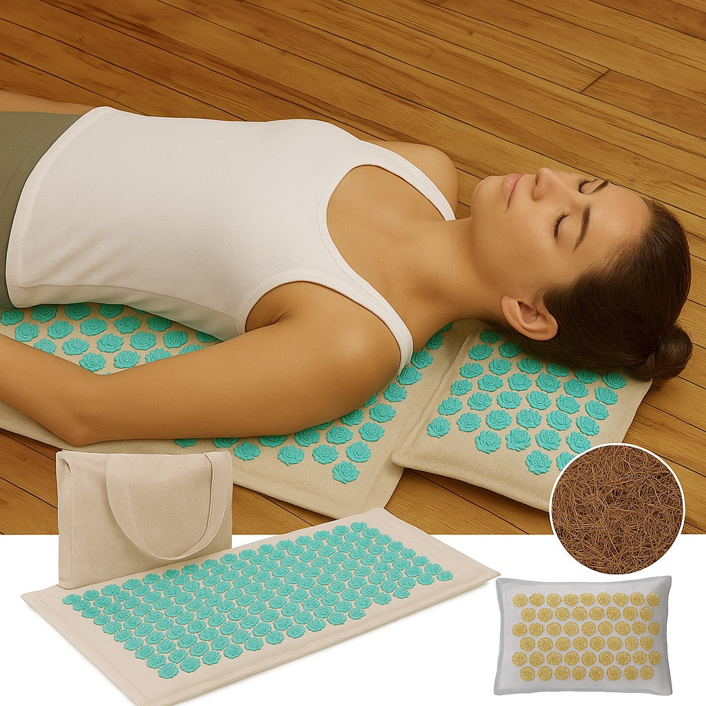 Akupressurmåtte & Pudesæt - 5500 Tryklinjepunkter - - Wellness - {{ product_tags }