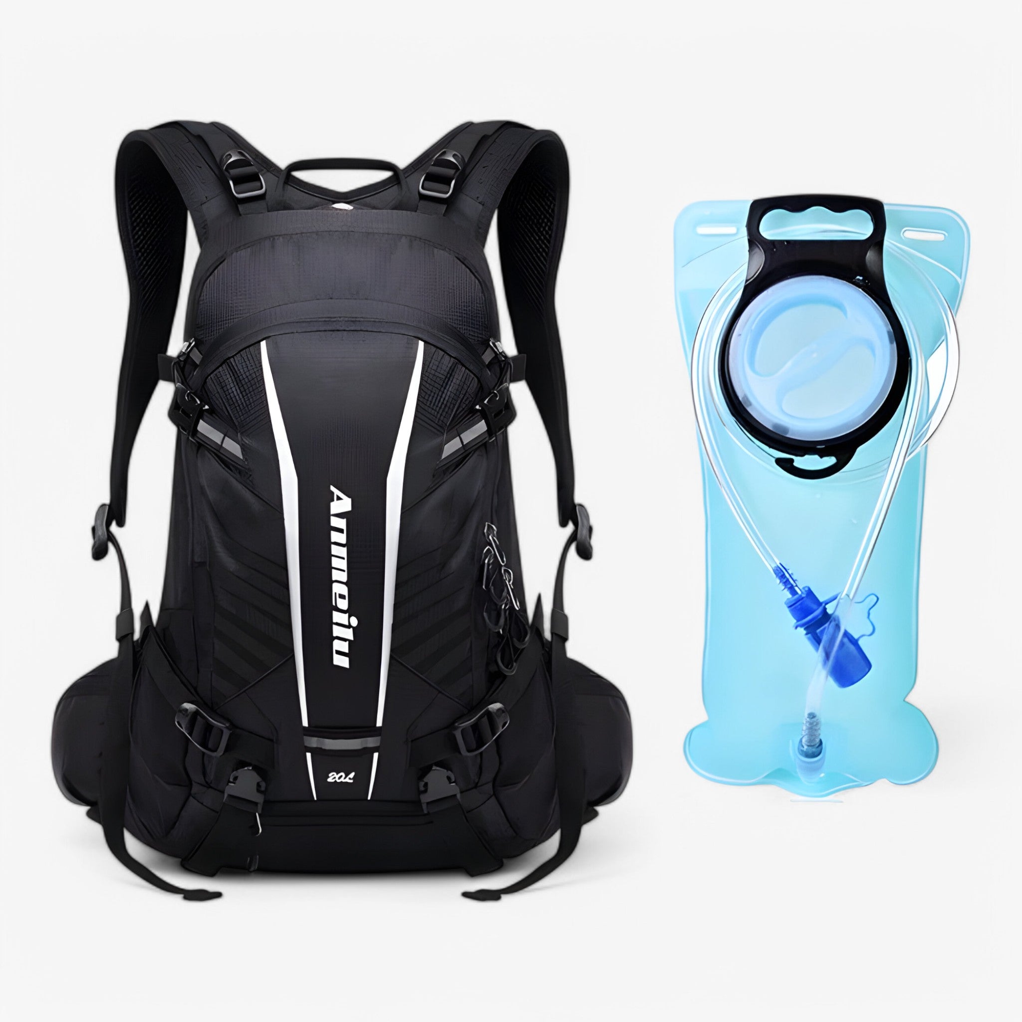 Hudson | 20L Cykelrygsæk - sort med 2L taske 20L - bags - {{ product_tags }