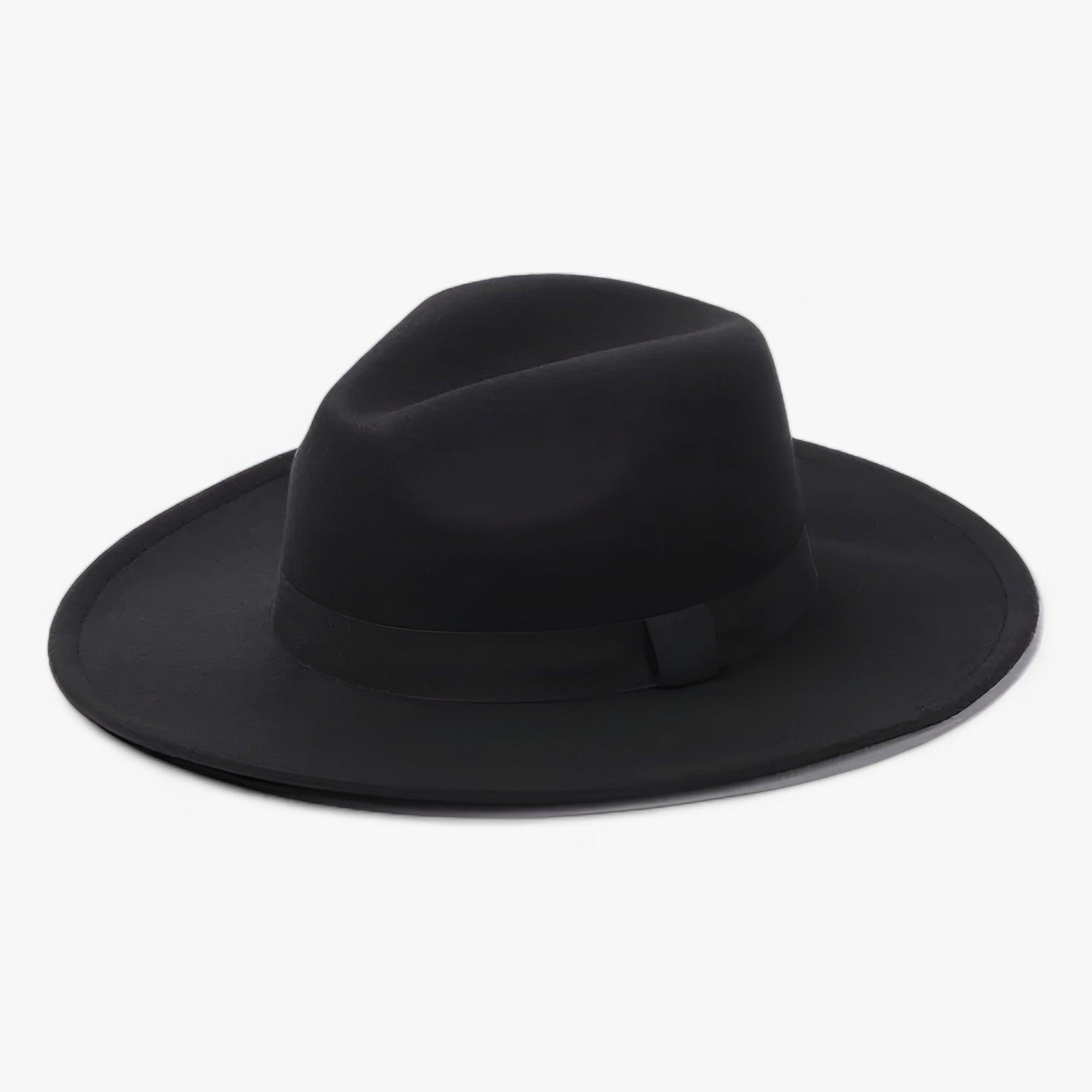Alexis | Unisex Elegant Vintage Fedora Hat - Sort - Fedora hatte - {{ product_tags }