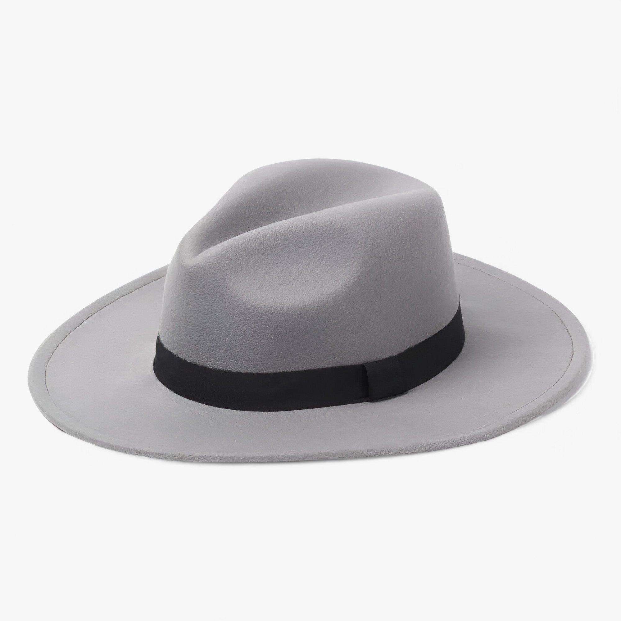 Alexis | Unisex Elegant Vintage Fedora Hat - Grå - Fedora hatte - {{ product_tags }
