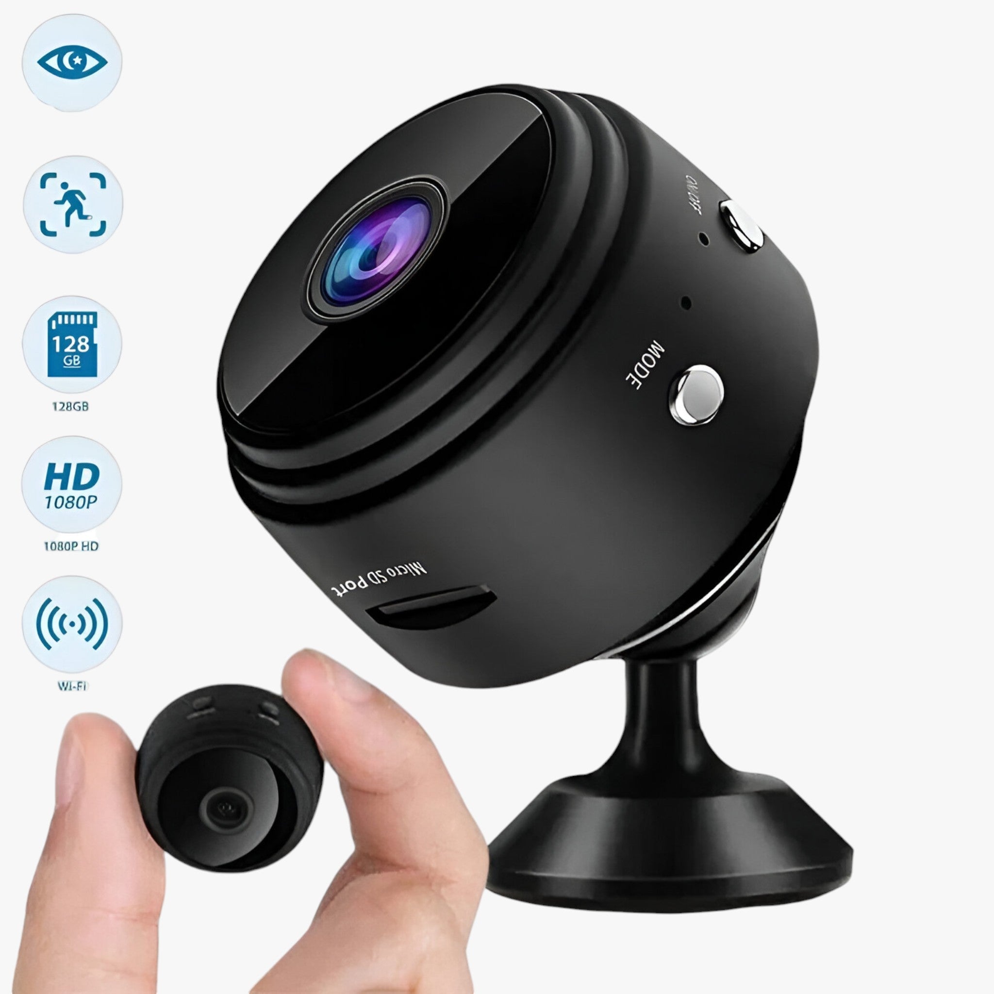 Elias | Mini 1080p HD Trådløst Sikkerhedskamera - - gadgets - {{ product_tags }