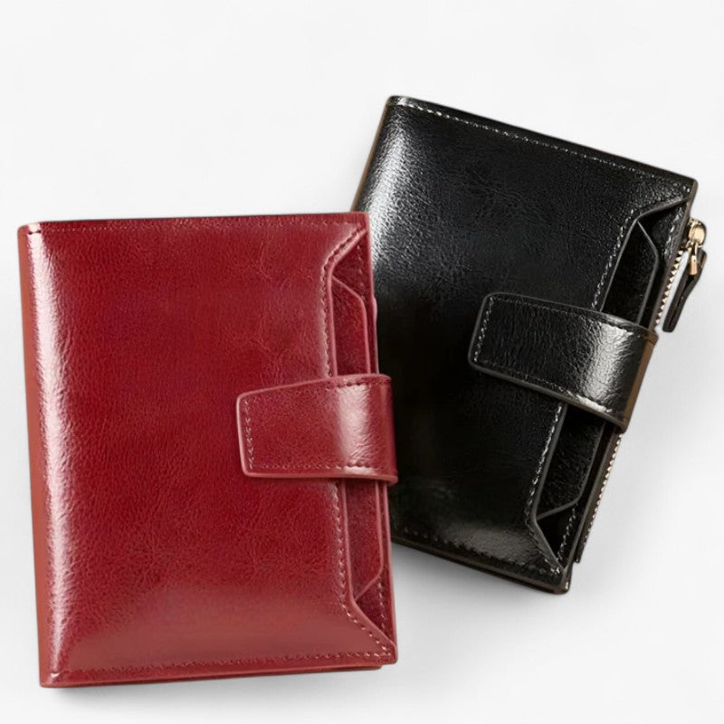 Eliza | Elegant RFID-beskyttende læderpung med plads til kort og kørekort - - bags - {{ product_tags }