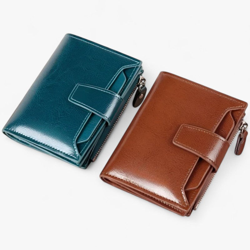 Eliza | Elegant RFID-beskyttende læderpung med plads til kort og kørekort - - bags - {{ product_tags }