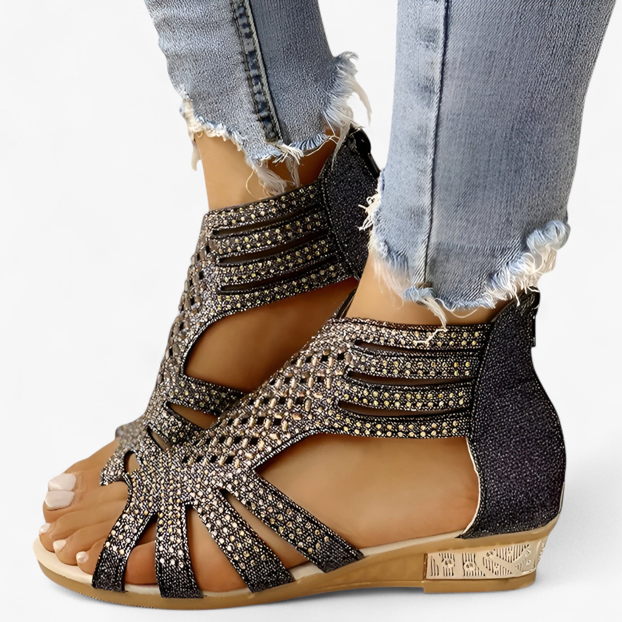 Rosalinda | Sandaler i krystal – Lette og glamourøse - - women's fashion - {{ product_tags }