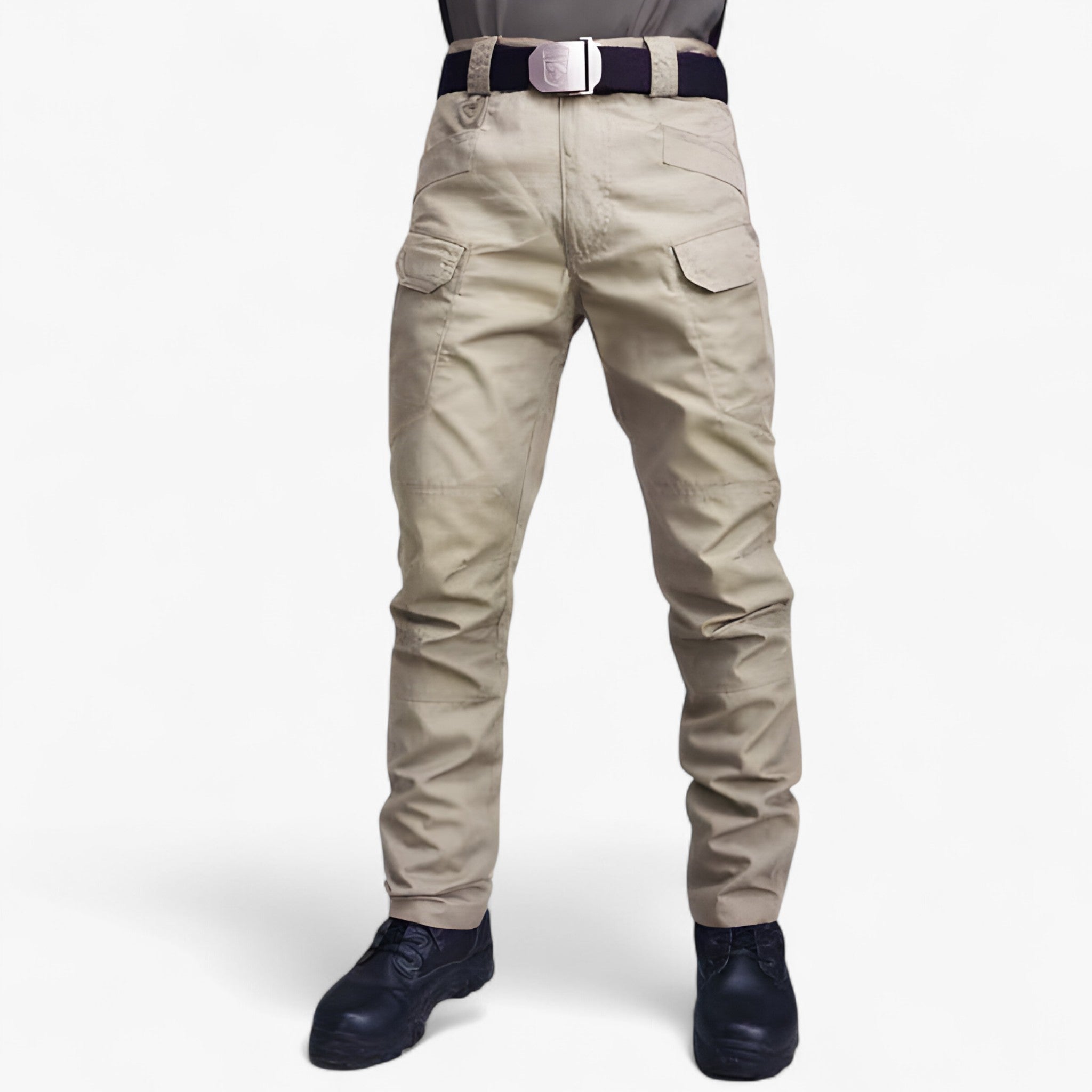 Leo | Mænds Åndbare Taktiske Bukser i Polyester - BEIGE - men's fashion - {{ product_tags }