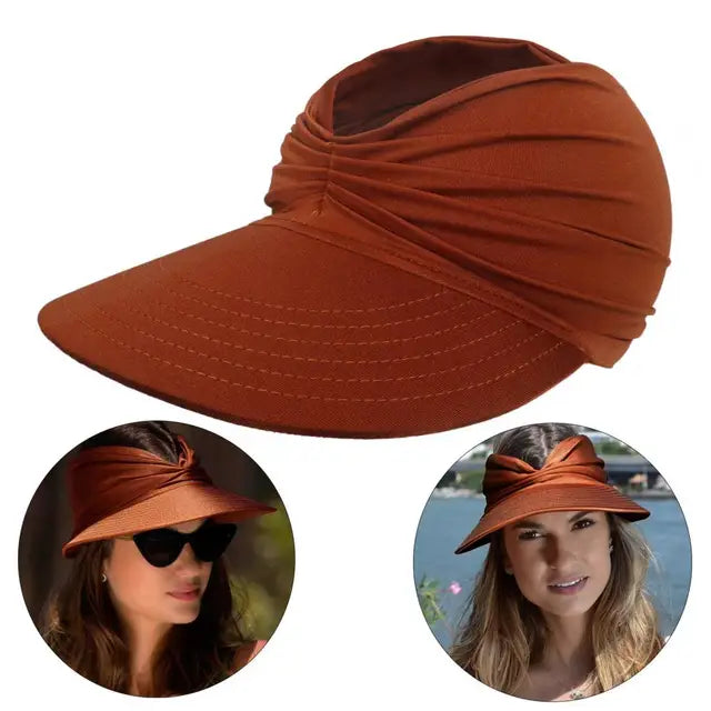 Sunny - Sommerstrandhat med stort visir, foldbar solhat - - Sunny - Sommerstrandhat med stort visir, foldbar solhat- €25 - {{ product_tags }