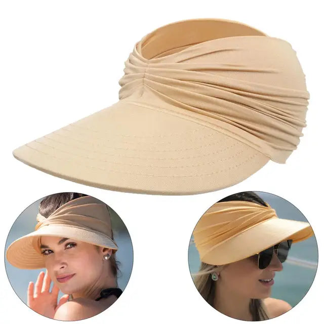 Sunny - Sommerstrandhat med stort visir, foldbar solhat - - Sunny - Sommerstrandhat med stort visir, foldbar solhat- €25 - {{ product_tags }