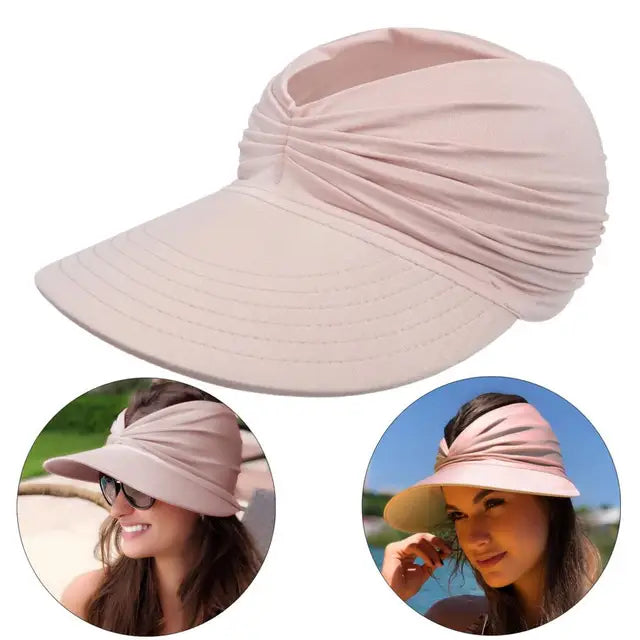 Sunny - Sommerstrandhat med stort visir, foldbar solhat - Lyserød En størrelse - Sunny - Sommerstrandhat med stort visir, foldbar solhat- €25 - {{ product_tags }