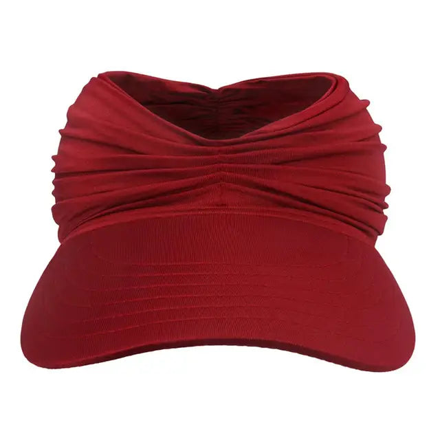 Sunny - Sommerstrandhat med stort visir, foldbar solhat - Vinrød En størrelse - Sunny - Sommerstrandhat med stort visir, foldbar solhat- €25 - {{ product_tags }