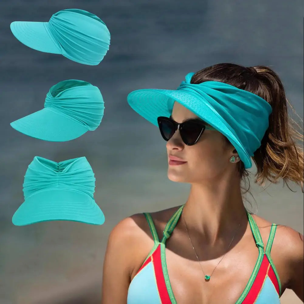 Sunny - Sommerstrandhat med stort visir, foldbar solhat - - Sunny - Sommerstrandhat med stort visir, foldbar solhat- €25 - {{ product_tags }