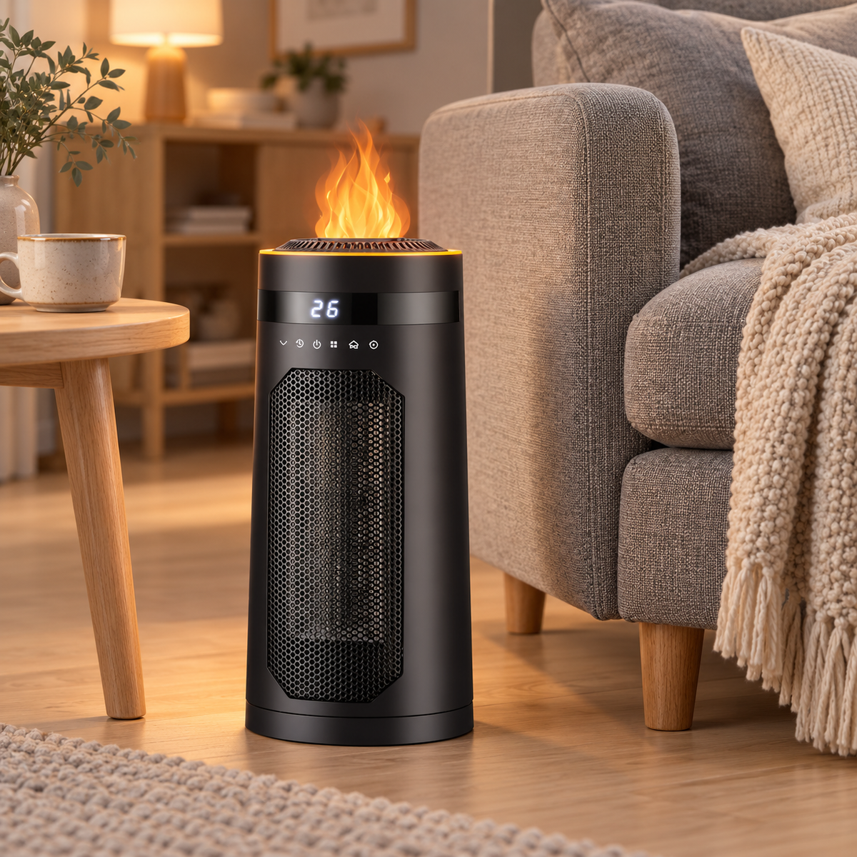FlameHeat Keramisk Varmeapparat 1500W - - Space Heaters - {{ product_tags }
