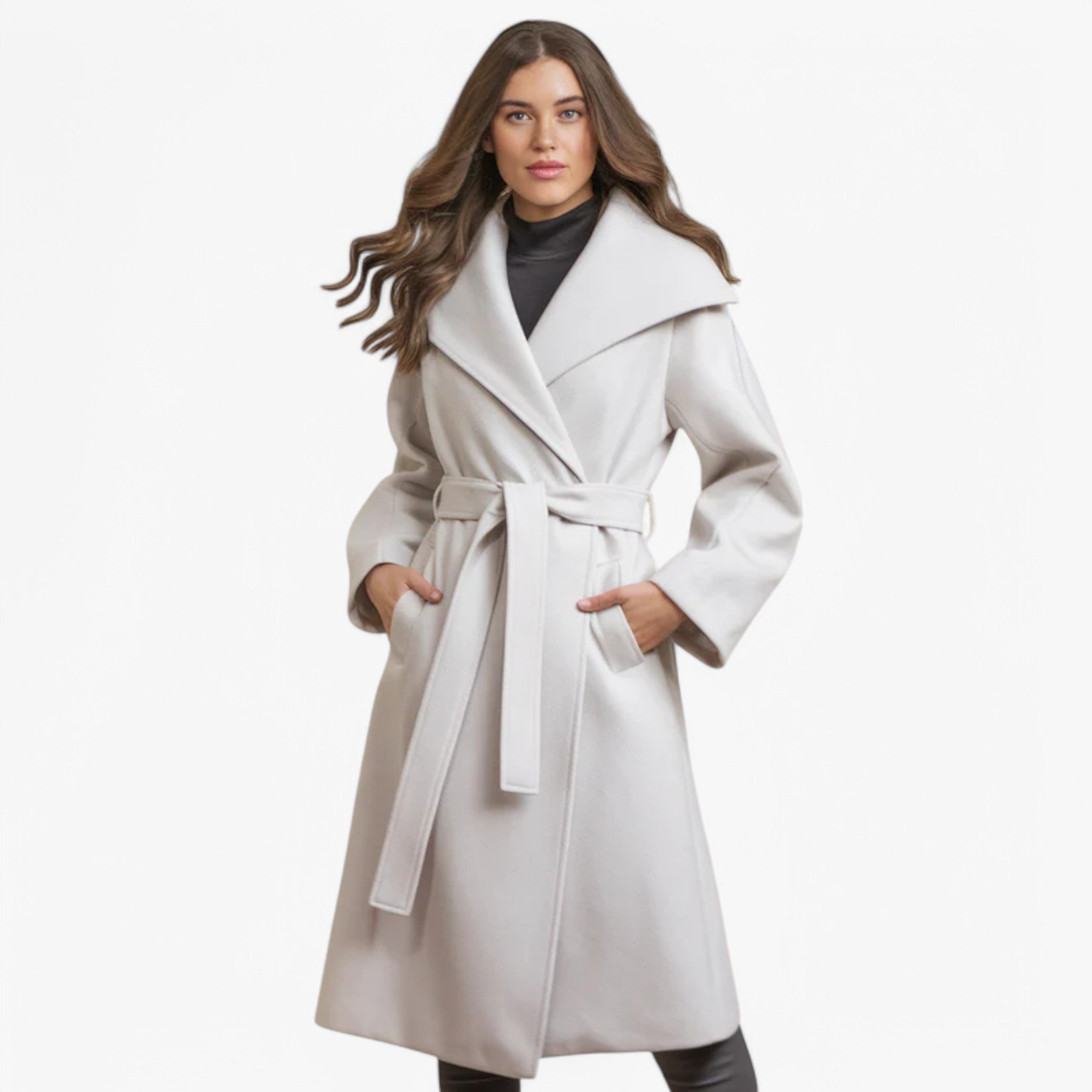 Jasmina | Frakke med hætte - varm og moderigtig - - women's fashion - {{ product_tags }