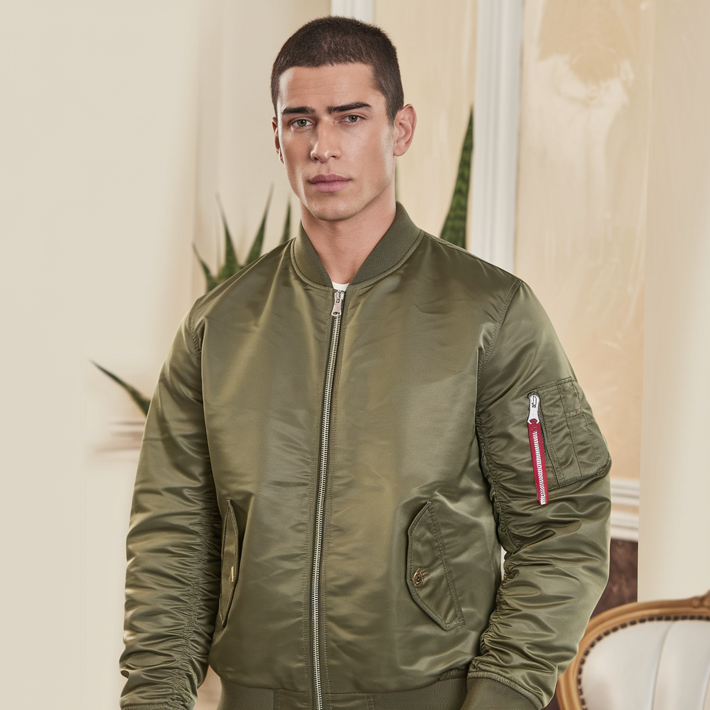 Logan | MA1 Pilotenbomberjakke – Militærvarme til efterår og vinter - - men's fashion - {{ product_tags }