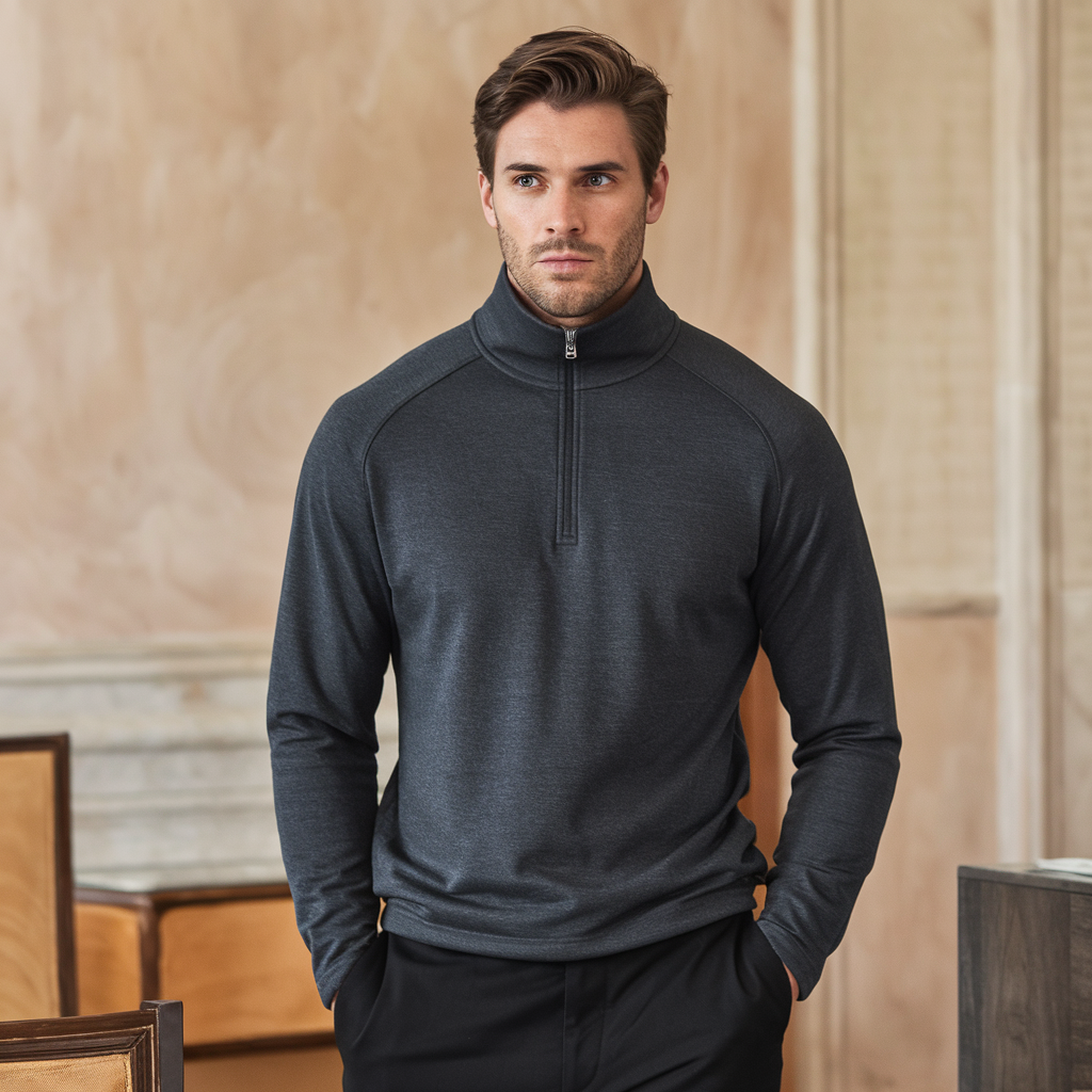 Bruno | Halfzip Sweater - - men's fashion - {{ product_tags }