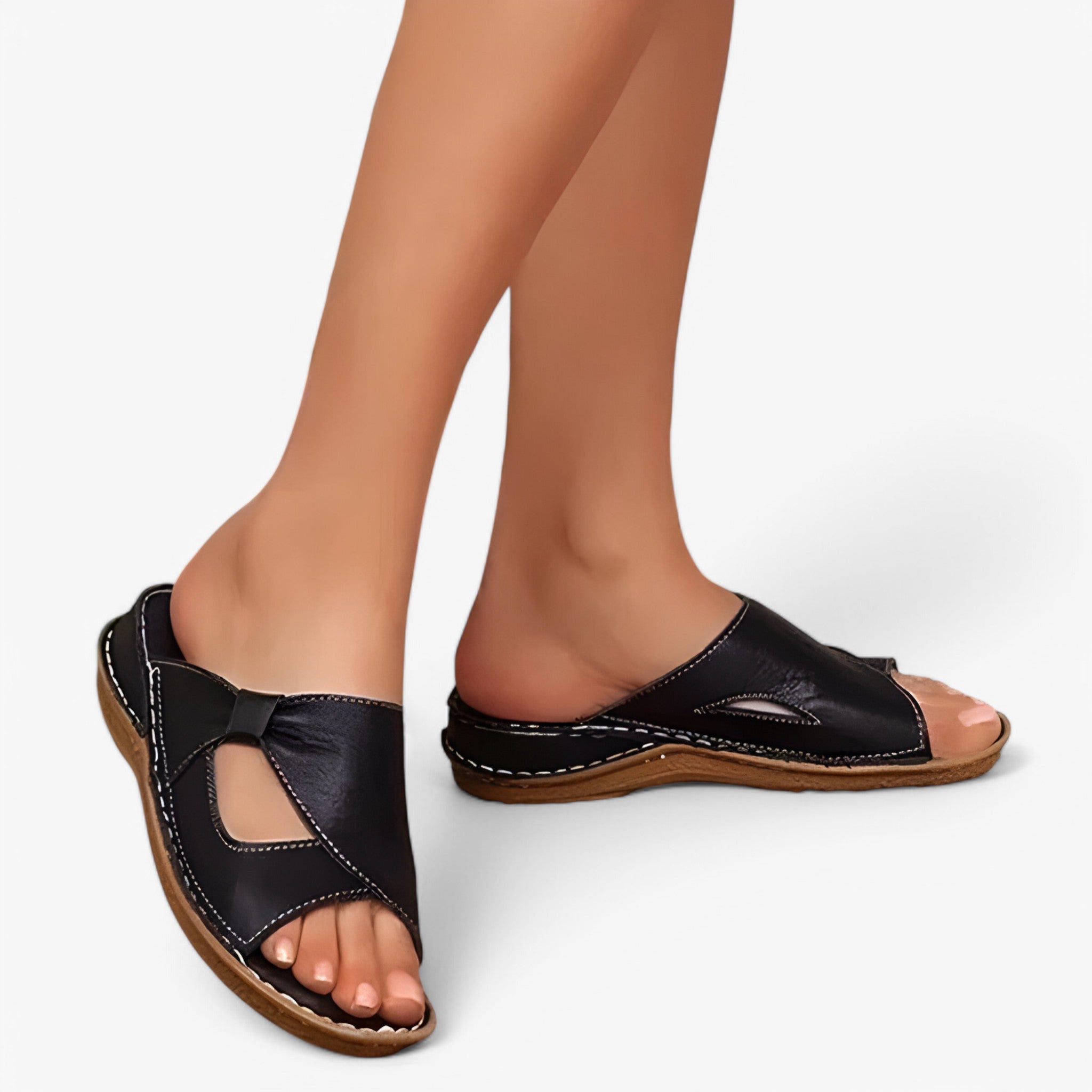 Iris | Ergonomiske vandresandaler - komfortable damesandaler til langvarig brug - Sort - Iris | Ergonomiske vandresandaler - komfortable damesandaler til langvarig brug- €25 - {{ product_tags }