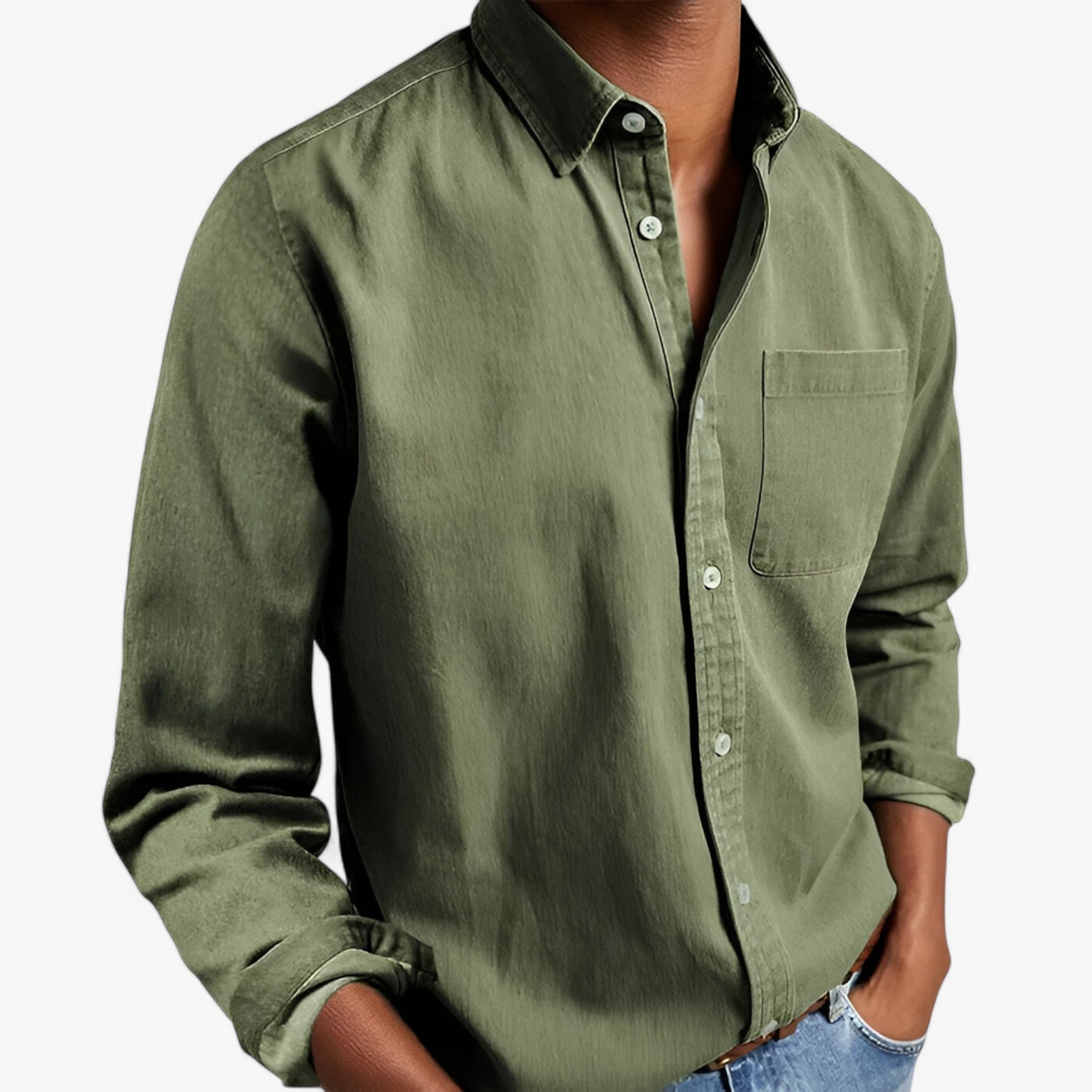 Rafael | Cargo skjorte - Elegant og holdbar - Grøn - men's fashion - {{ product_tags }