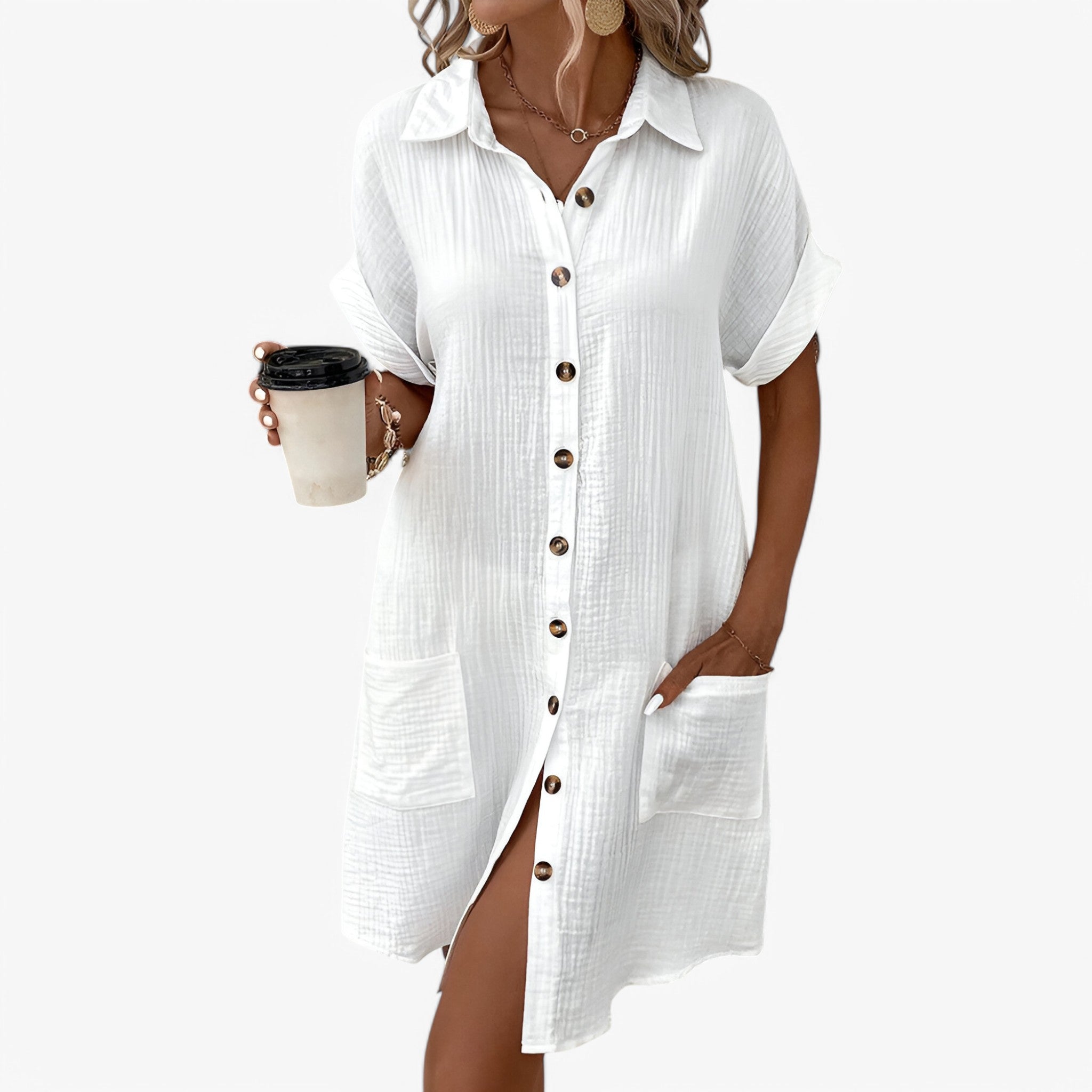 Olivia | Sommerkjole i bomuld - Let og elegant - - Olivia | Sommerkjole i bomuld - Let og elegant - € - {{ product_tags }