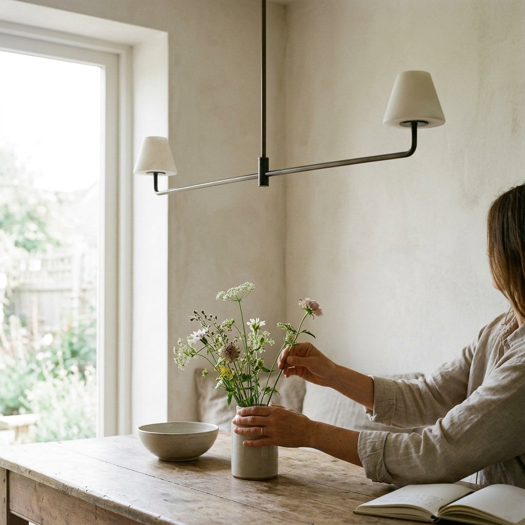 Alba Pendellampe i Alabast og Bronze - - Pendelleuchte - {{ product_tags }