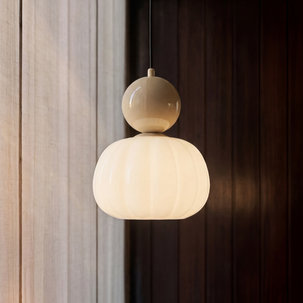 Art Deco Pendellampe - Jern & Akryl, 1 eller 3 Lys