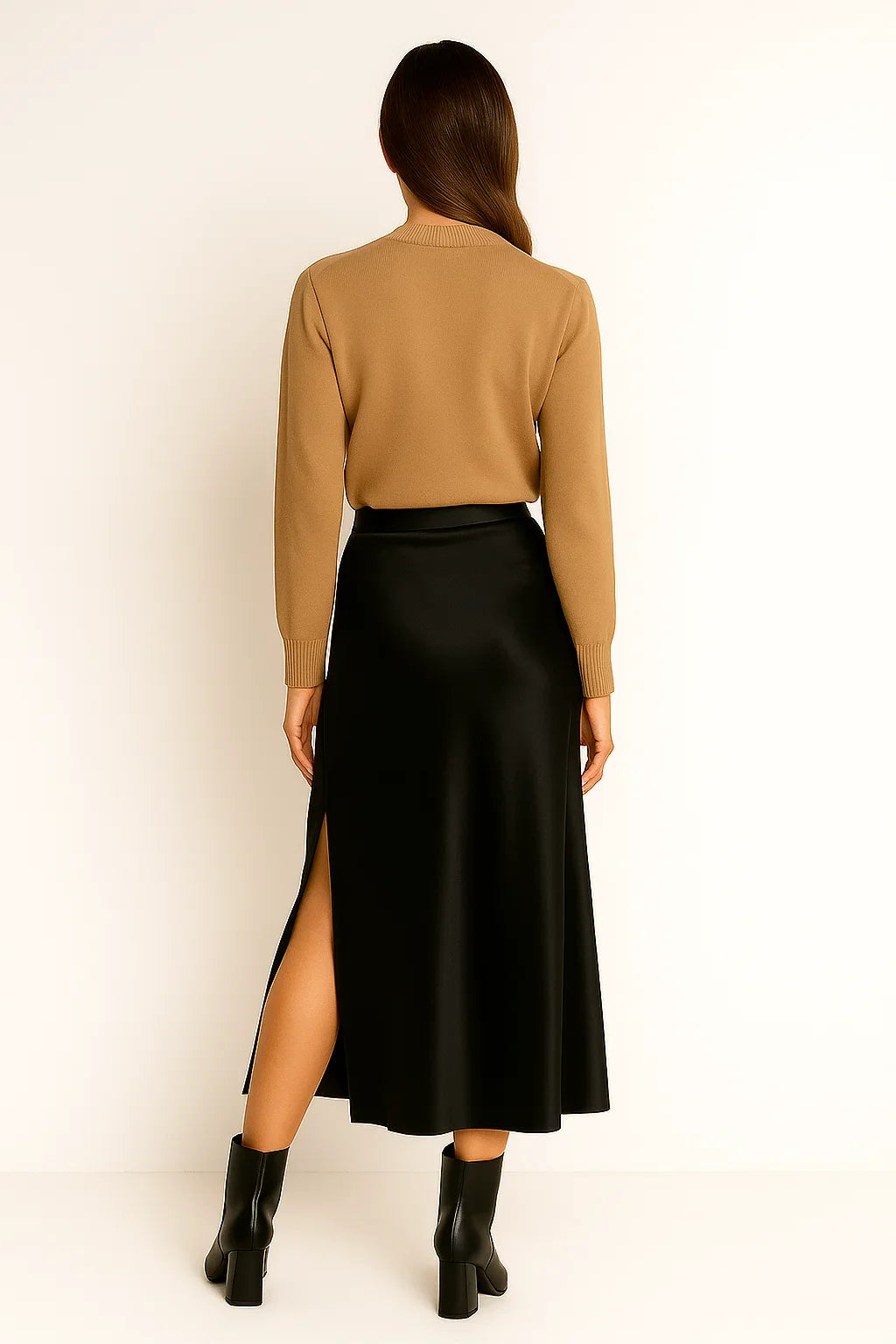Quinn – Elegant nederdel i satin - - Quinn – Elegant nederdel i satin - €25 - {{ product_tags }