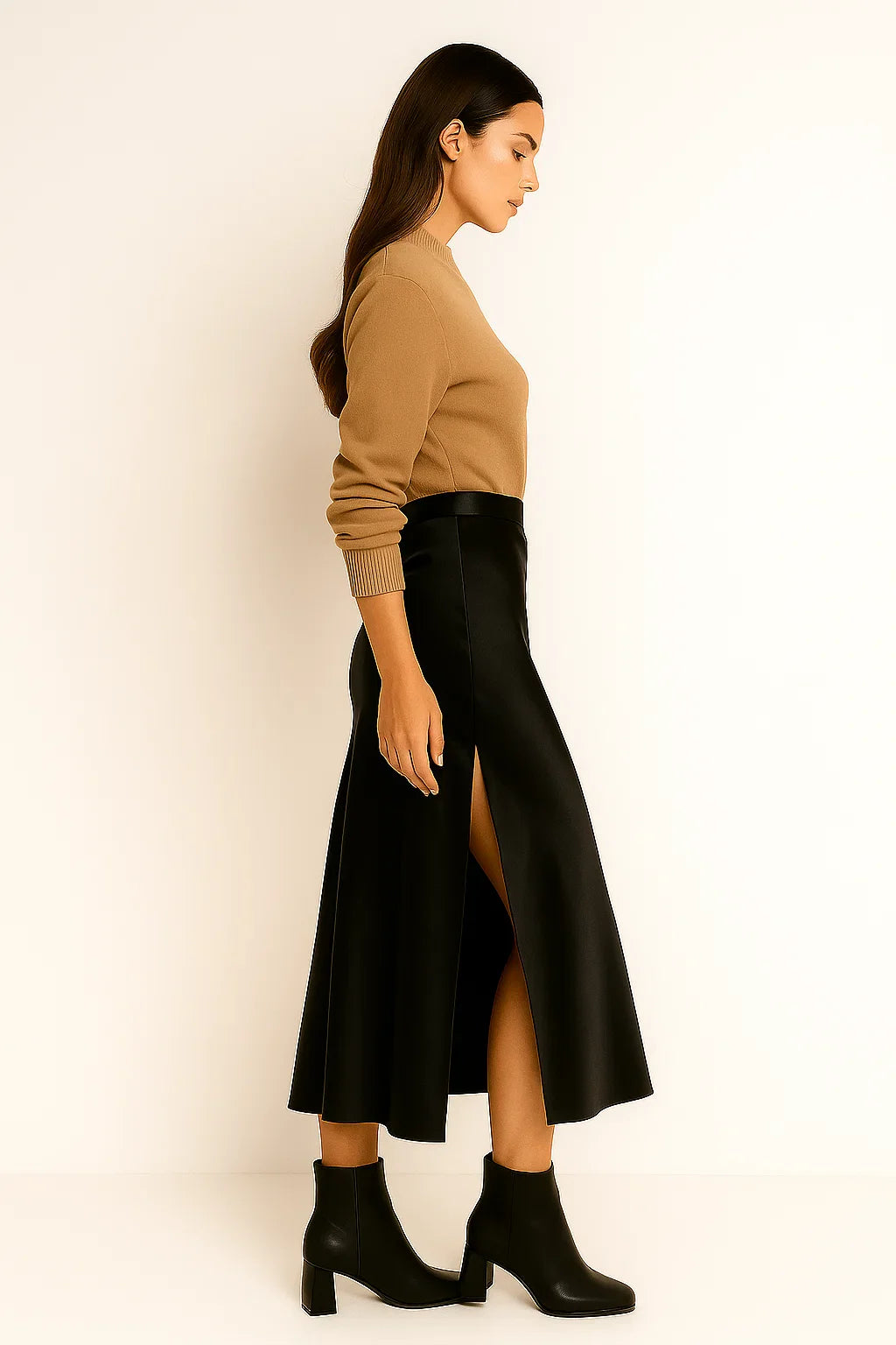 Quinn – Elegant nederdel i satin - - Quinn – Elegant nederdel i satin - €25 - {{ product_tags }