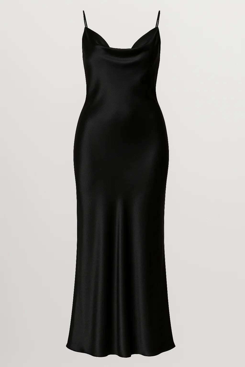 Dianne | Lange silke kjole - Sort - Dianne | Lange silke kjole - €25 - {{ product_tags }