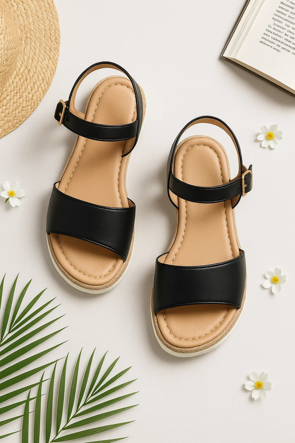 Luna - Orthopædiske Sandaler - Damen Sandaler - Sort - Luna - Orthopædiske Sandaler - Damen Sandaler - €25 - {{ product_tags }