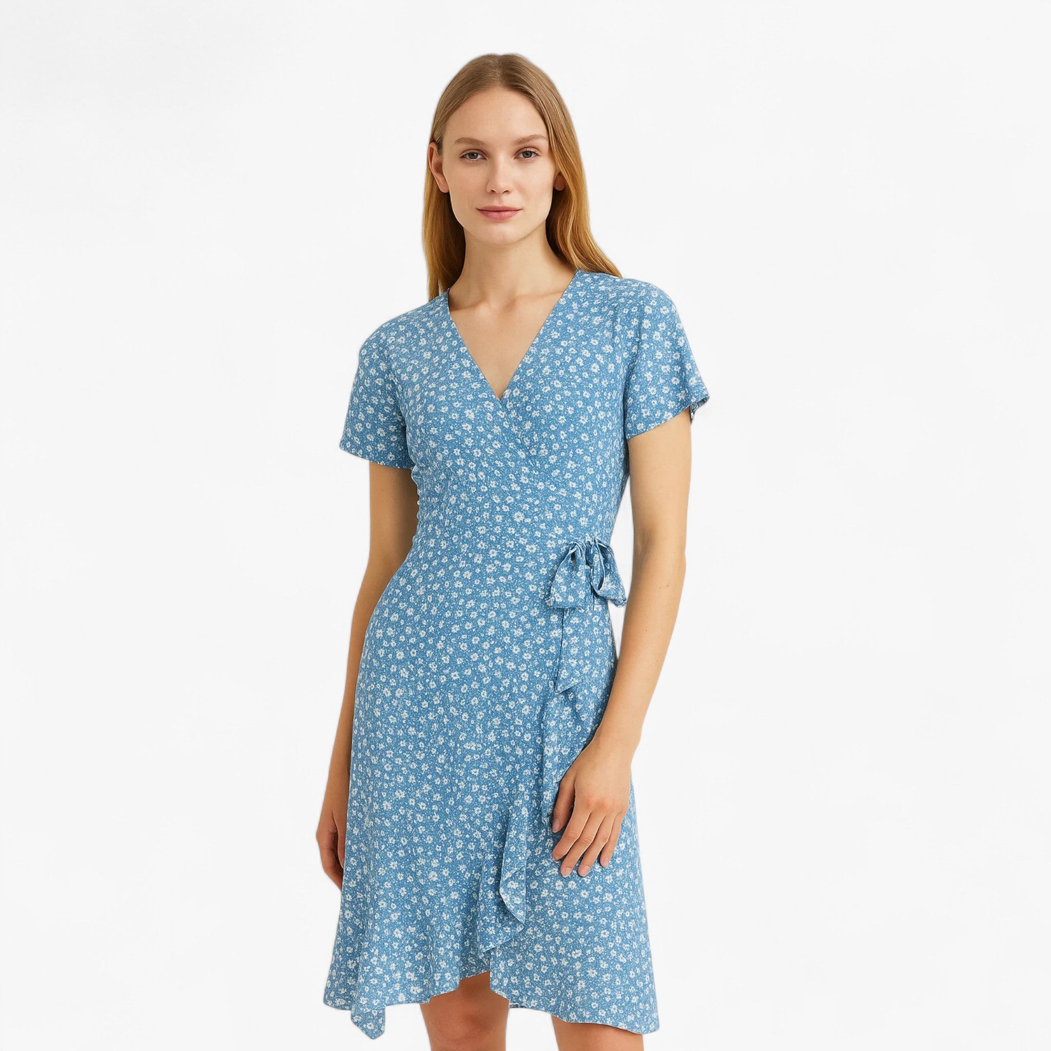 Maria | Svøbekjole med blomsterprint - - women's fashion - {{ product_tags }