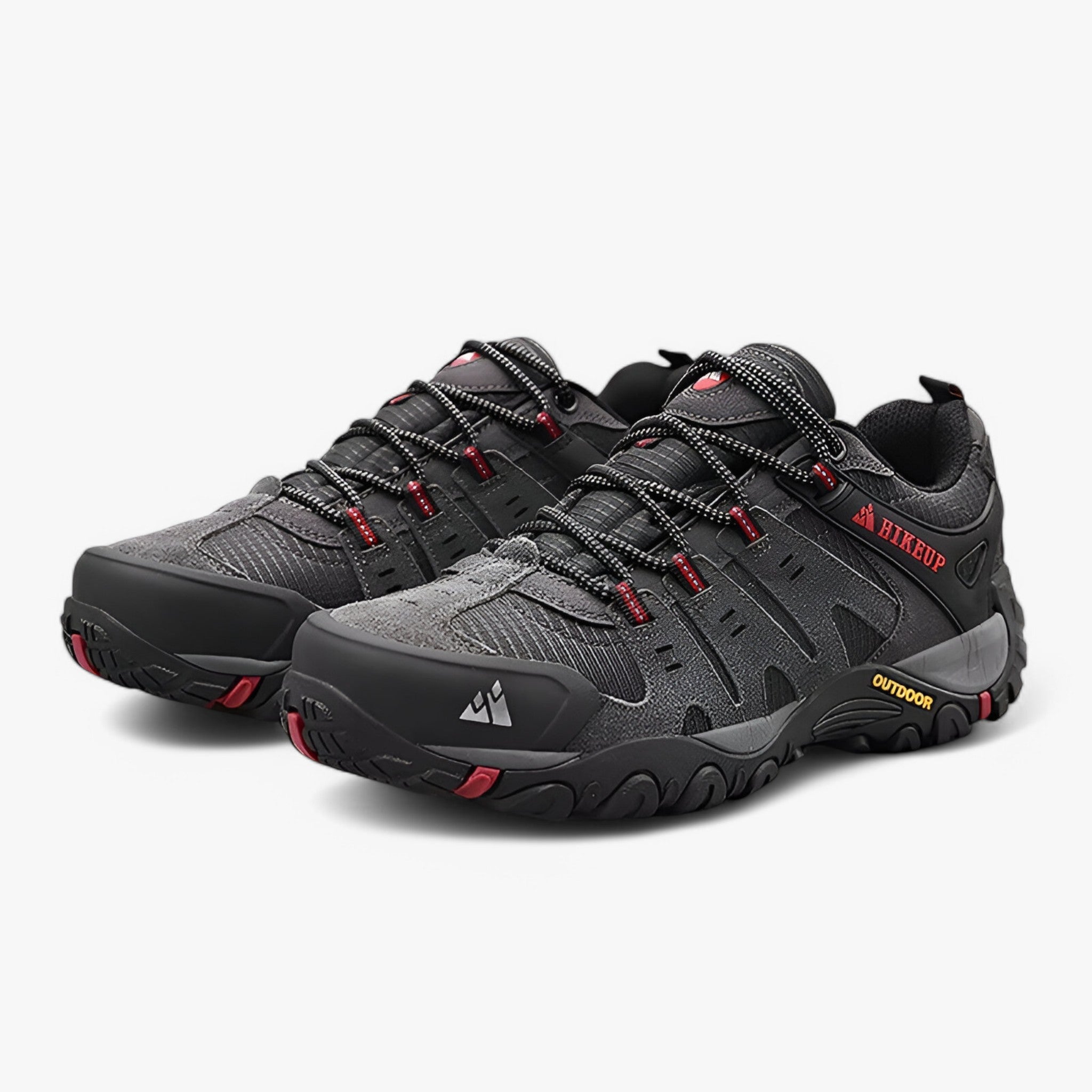 Herre-vandrestøvler i ruskind og læder – komfortable sneakers til vandreture - - men's fashion - {{ product_tags }
