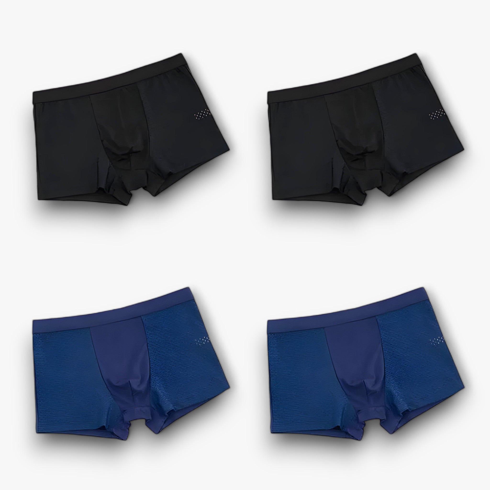 Aiden | Classic Boxer Pants - Boxershorts til mænd med ubesværet appel (4+4 GRATIS) - 2 sorte 2 blå - men's fashion - {{ product_tags }