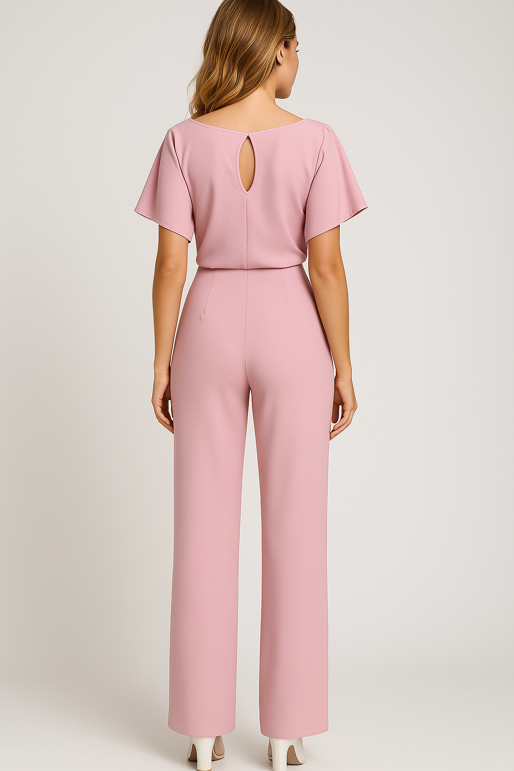 Wolff | Elegant dames jumpsuit med taljegjord og flydende ærmer - - Wolff | Elegant dames jumpsuit med taljegjord og flydende ærmer- €25 - {{ product_tags }