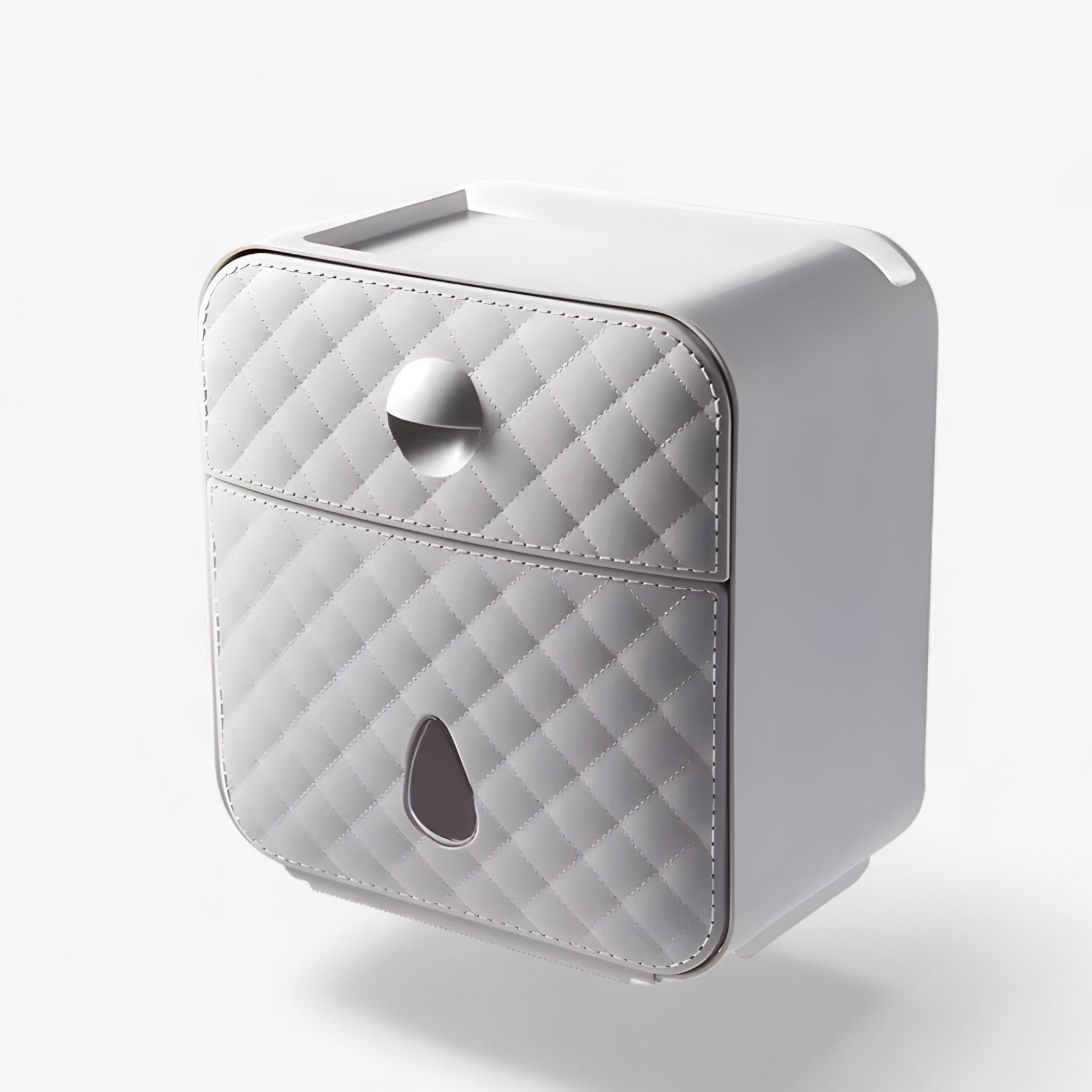 Toalettrulleholder | Vandtæt dispenser - Opbevaringsløsning til badeværelset - B-Grå - house & garden - {{ product_tags }