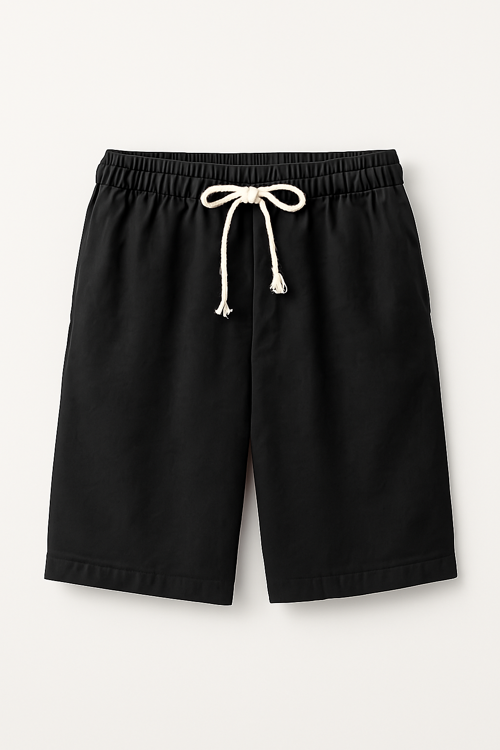 Aiden| Letvægttætte sommershorts i hør med snoretræk - Sort - Aiden| Letvægttætte sommershorts i hør med snoretræk - €25 - {{ product_tags }