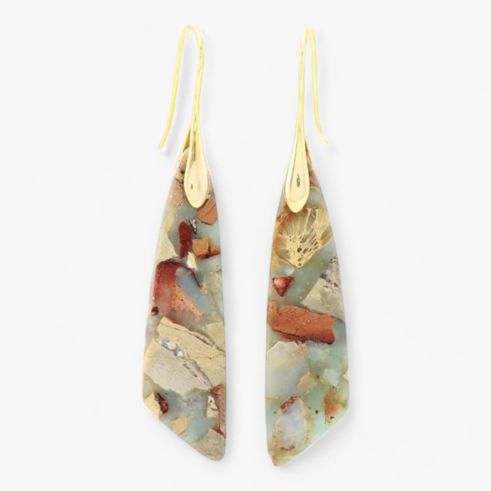 Bohemske Ædelstens Geometriske Øreringe - - women's fashion - {{ product_tags }