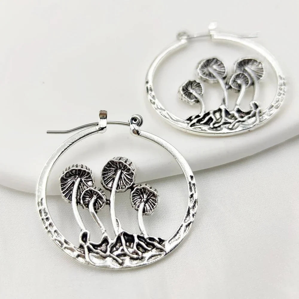 Boheme-gotiske svampe-øreringe med tro - B - women's fashion - {{ product_tags }
