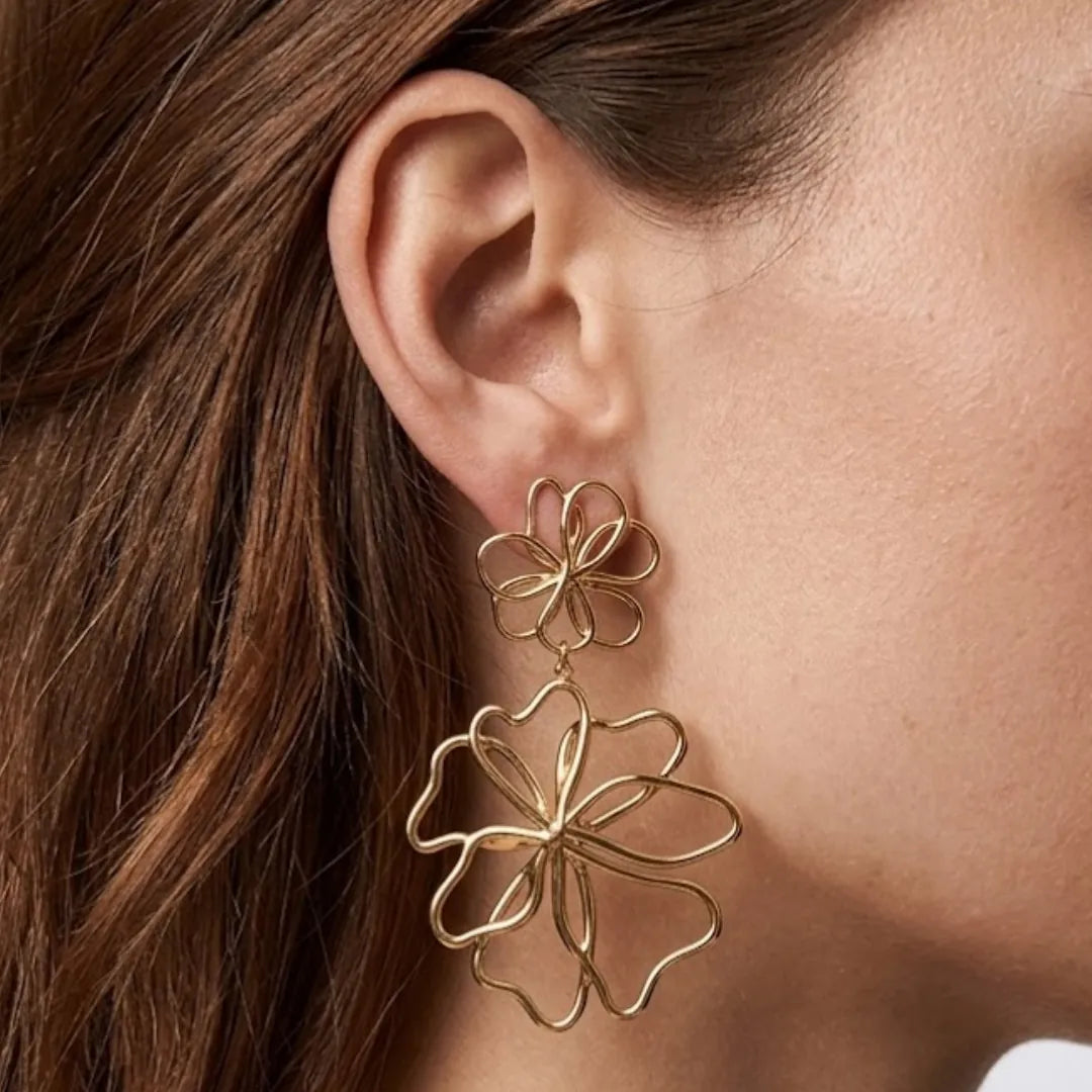 VERONICA Guldtonet Smykkesaet - - Jewelry Set - {{ product_tags }