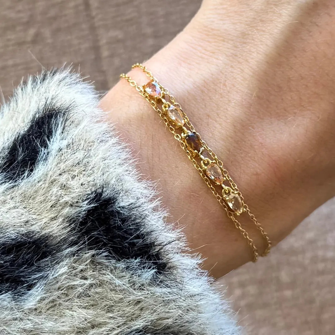CONSTANCE Guldtonet Smykke-Gavesaet - - Jewelry Set - {{ product_tags }