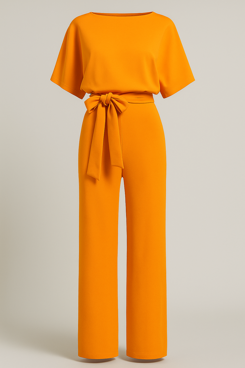 Wolff | Elegant dames jumpsuit med taljegjord og flydende ærmer - Gul - Wolff | Elegant dames jumpsuit med taljegjord og flydende ærmer- €25 - {{ product_tags }
